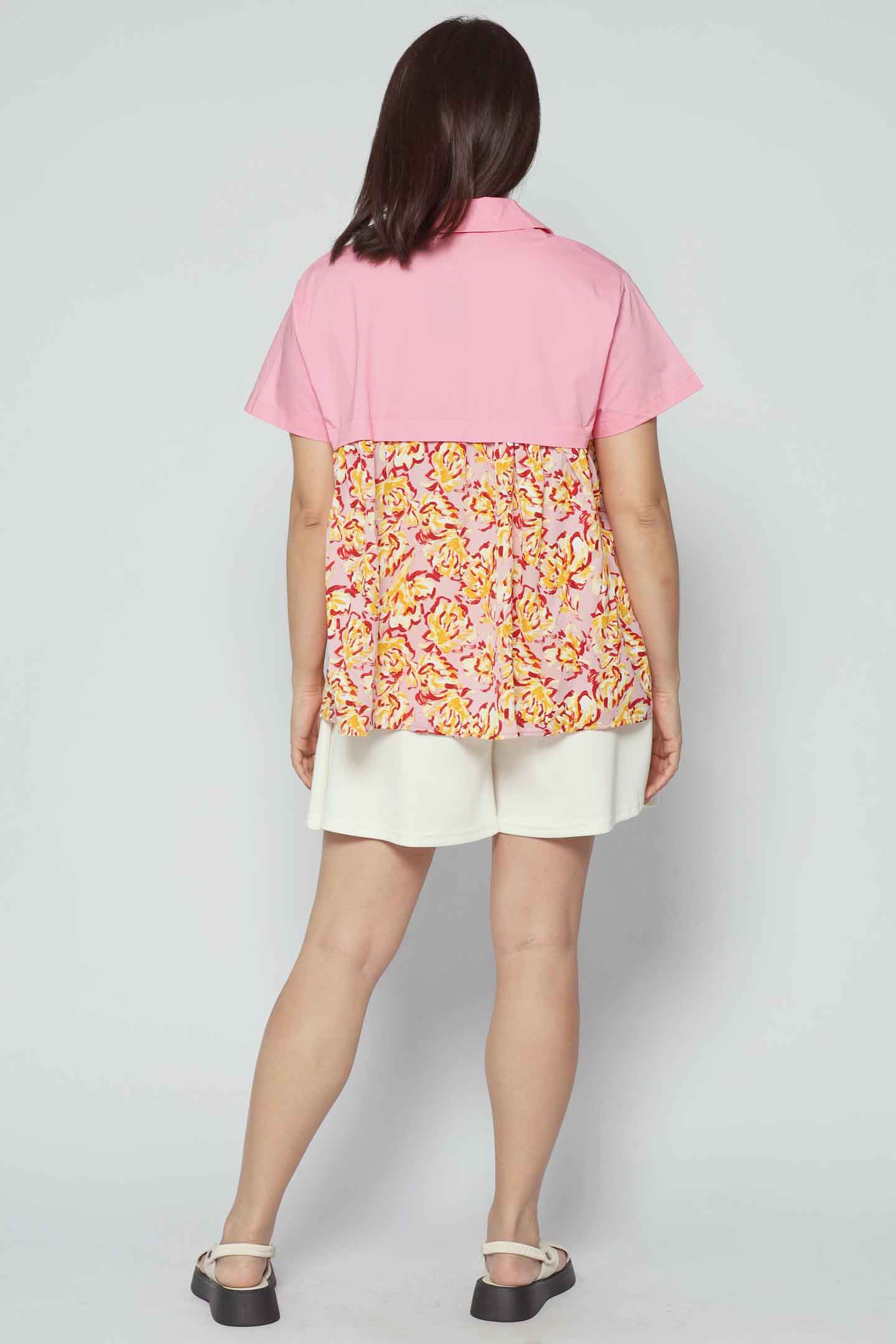 Xinxin Floral Top in Pink