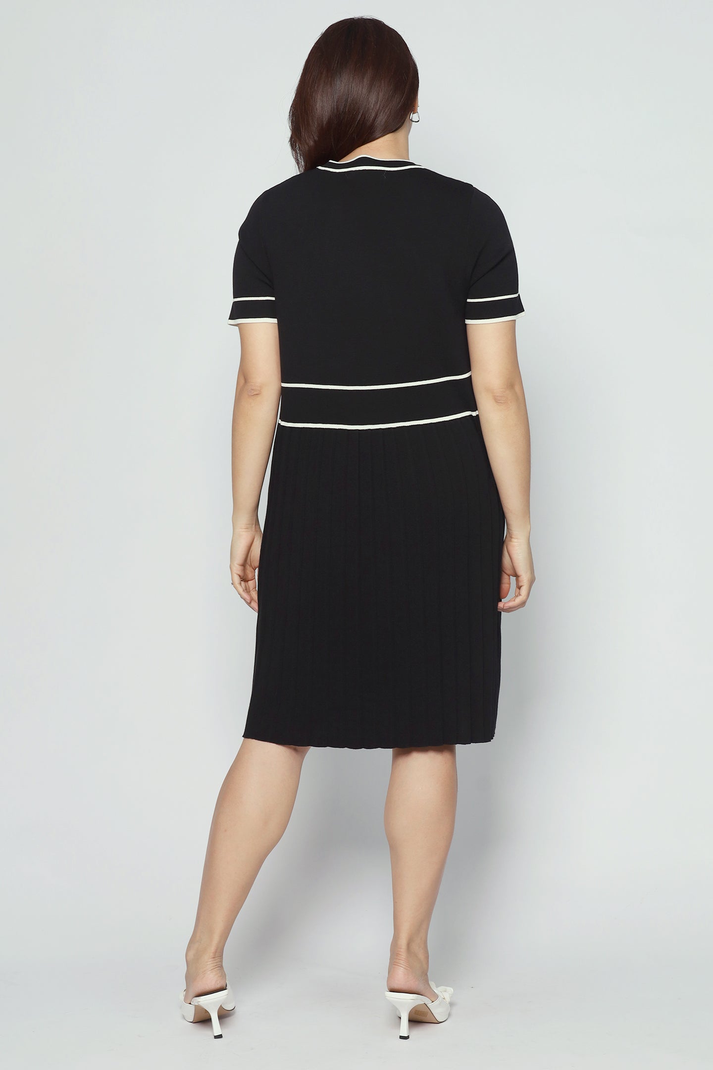 Yan Knit Pleated Dress
