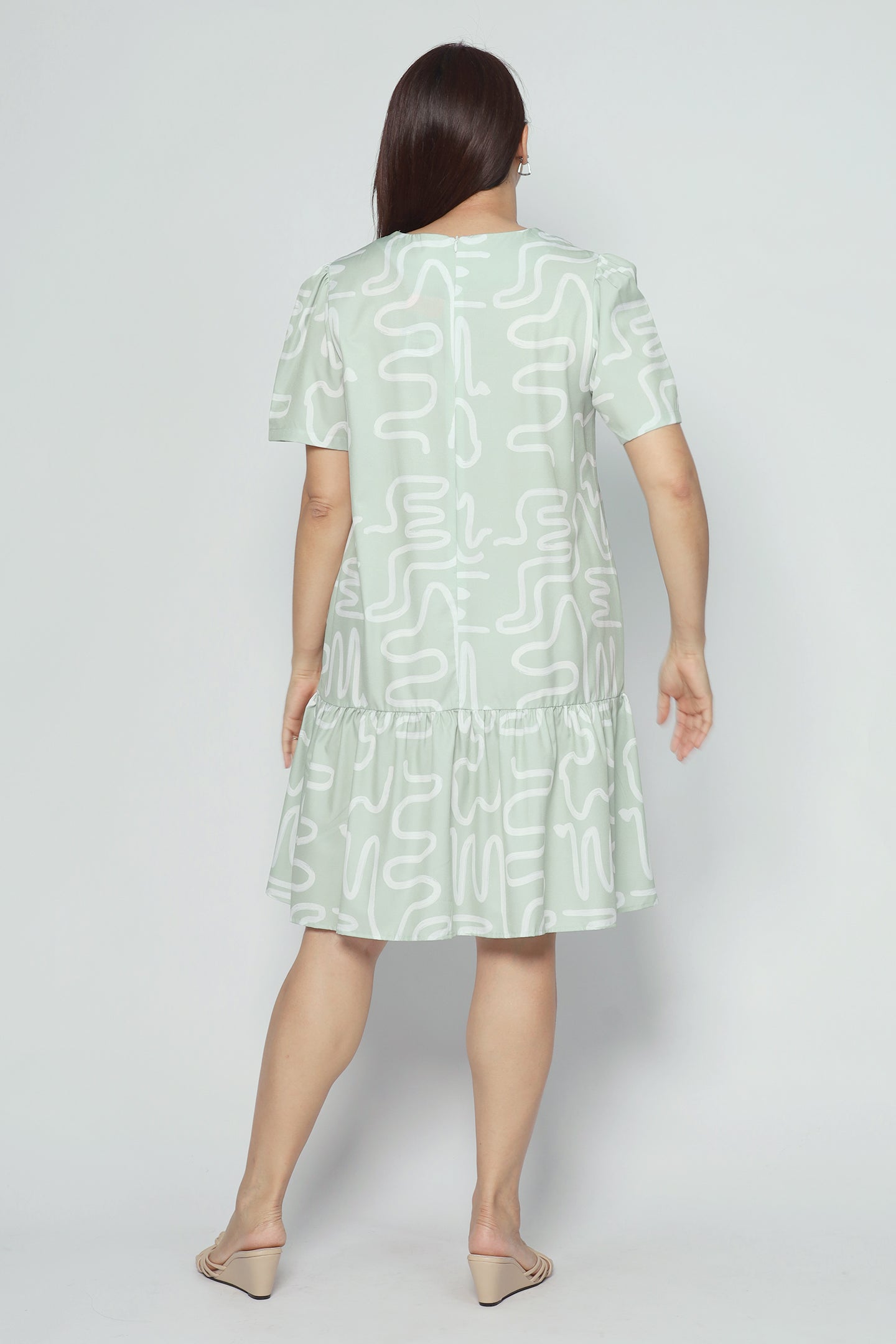Yue Dress in Mintwist
