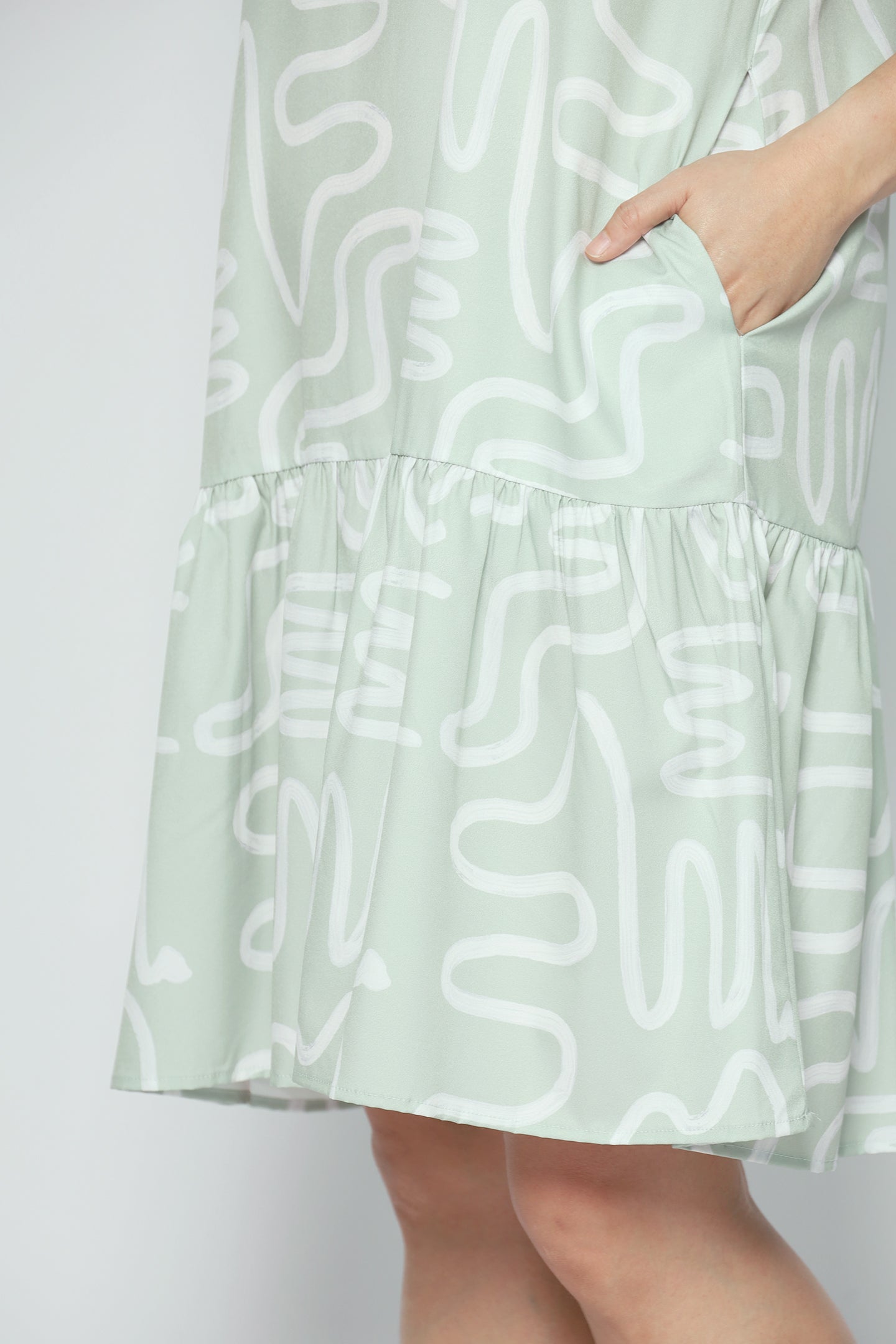 Yue Dress in Mintwist