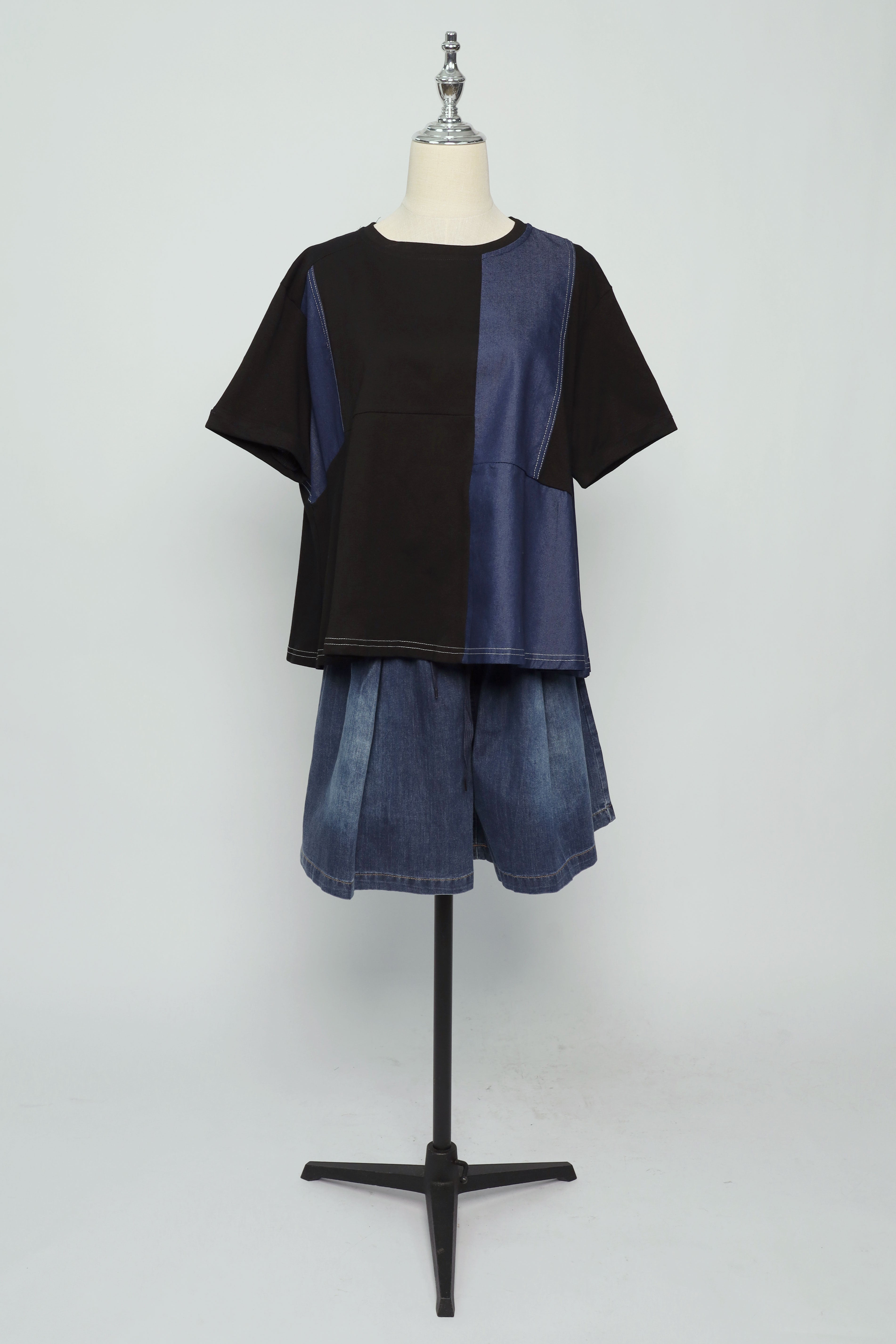 PO - Yaraelle Top in Black Denim