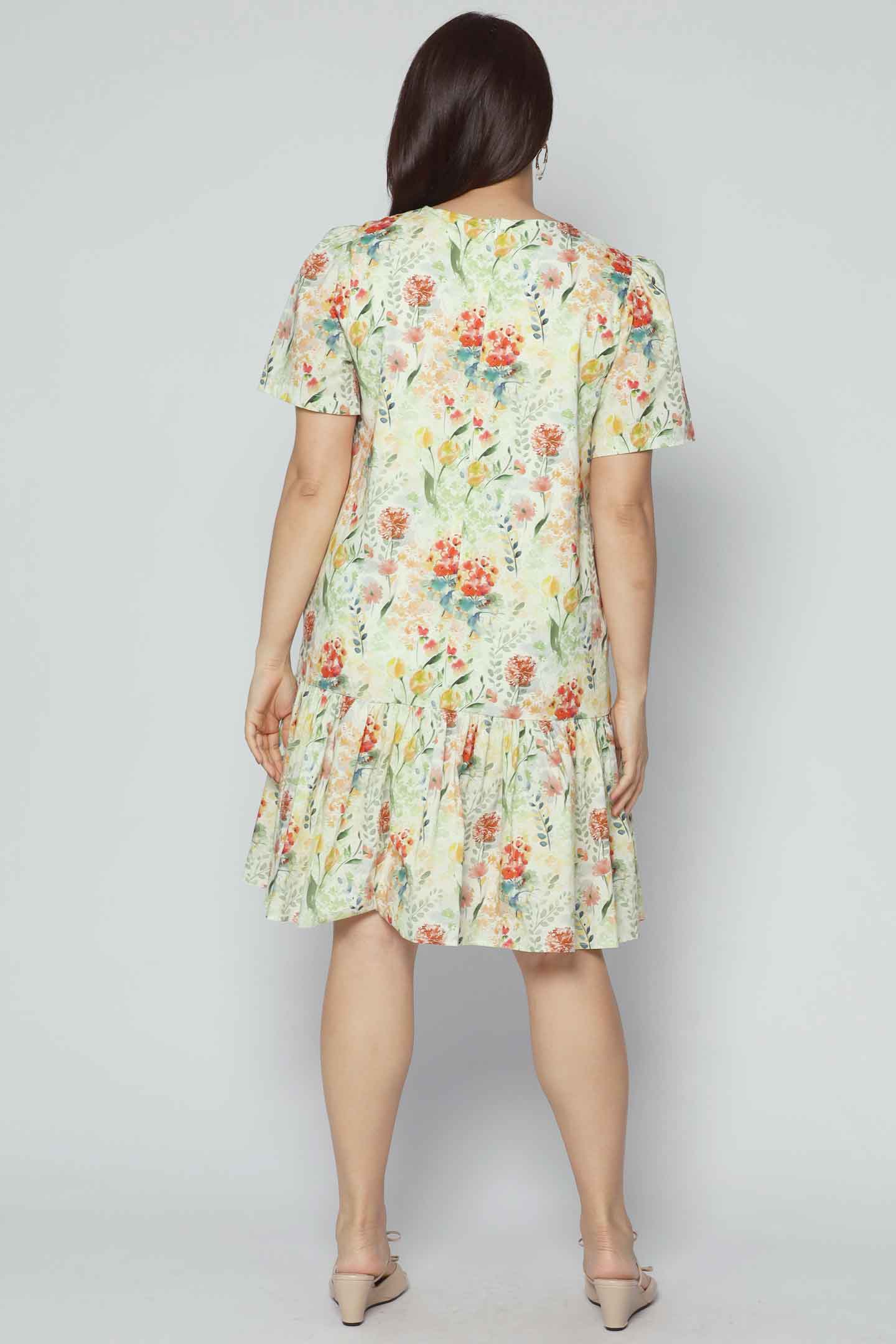 Yue Dress in Blossom Garden