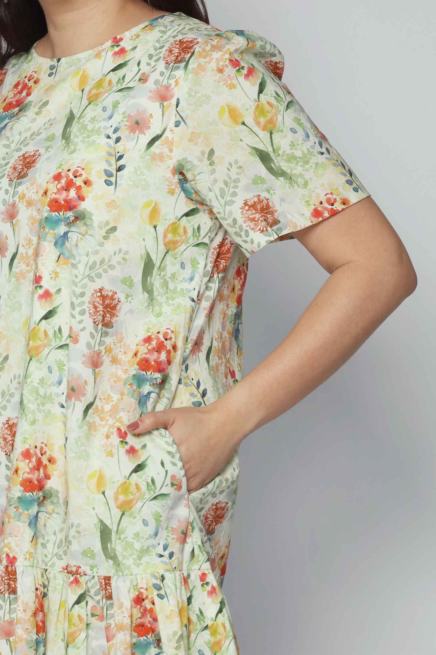 Yue Dress in Blossom Garden