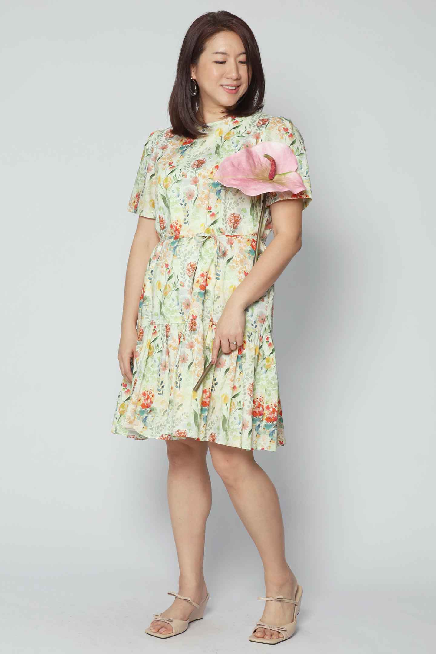 Yue Dress in Blossom Garden