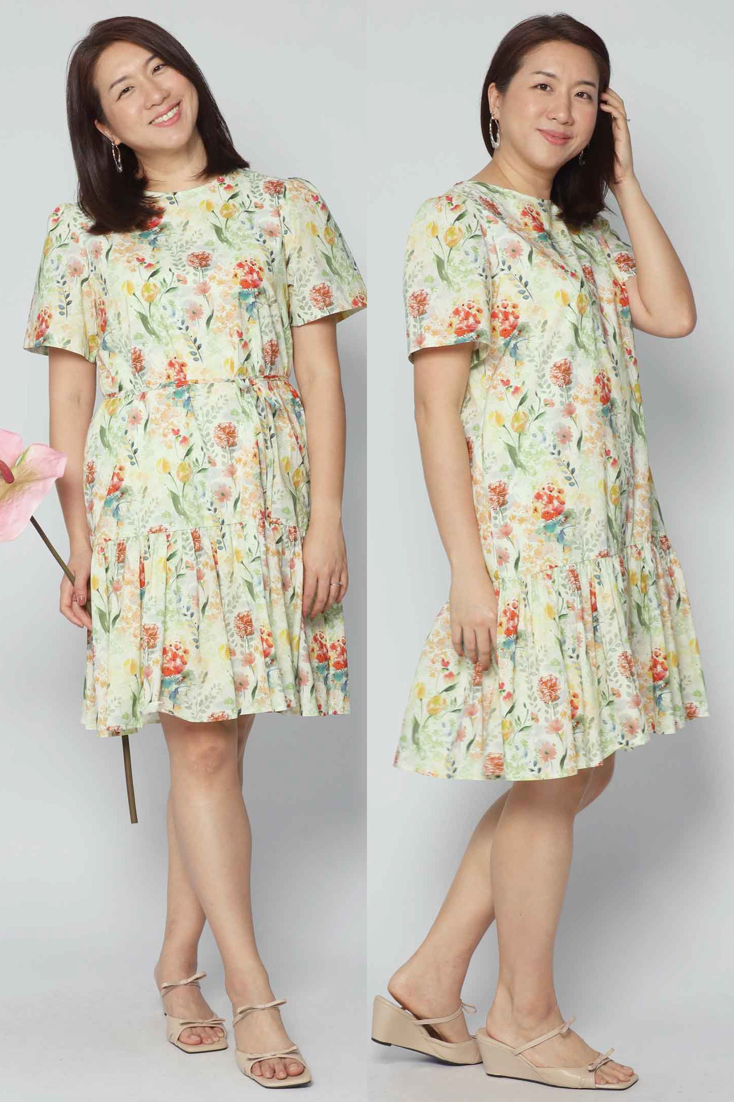 Yue Dress in Blossom Garden