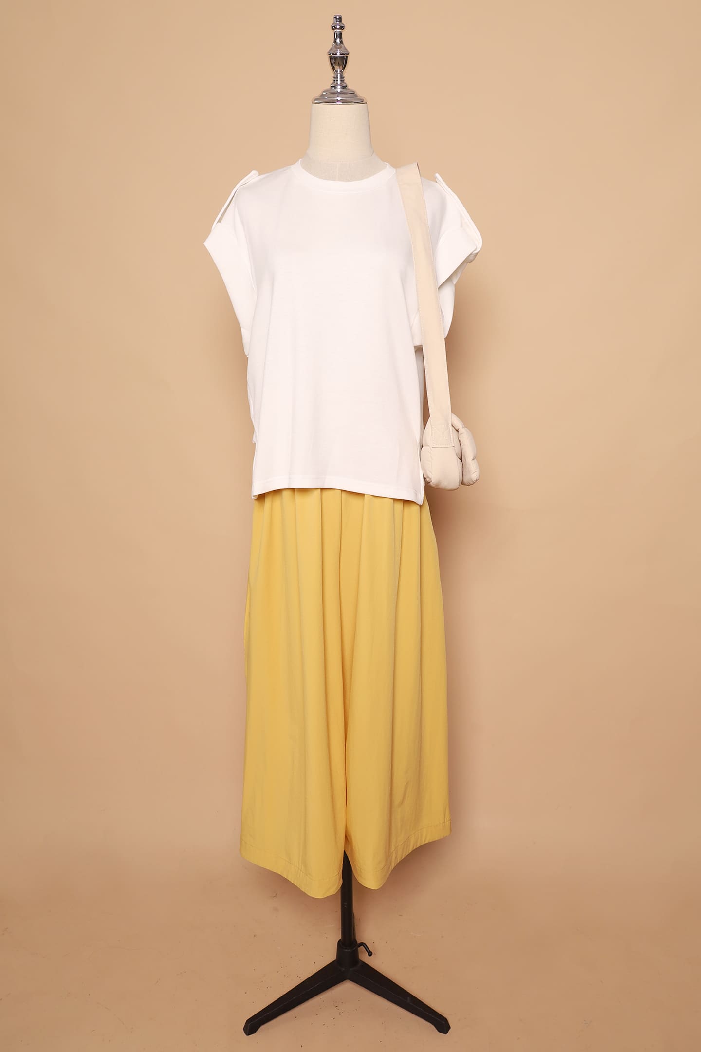 PO - Zoanne Button Shoulder Top in White