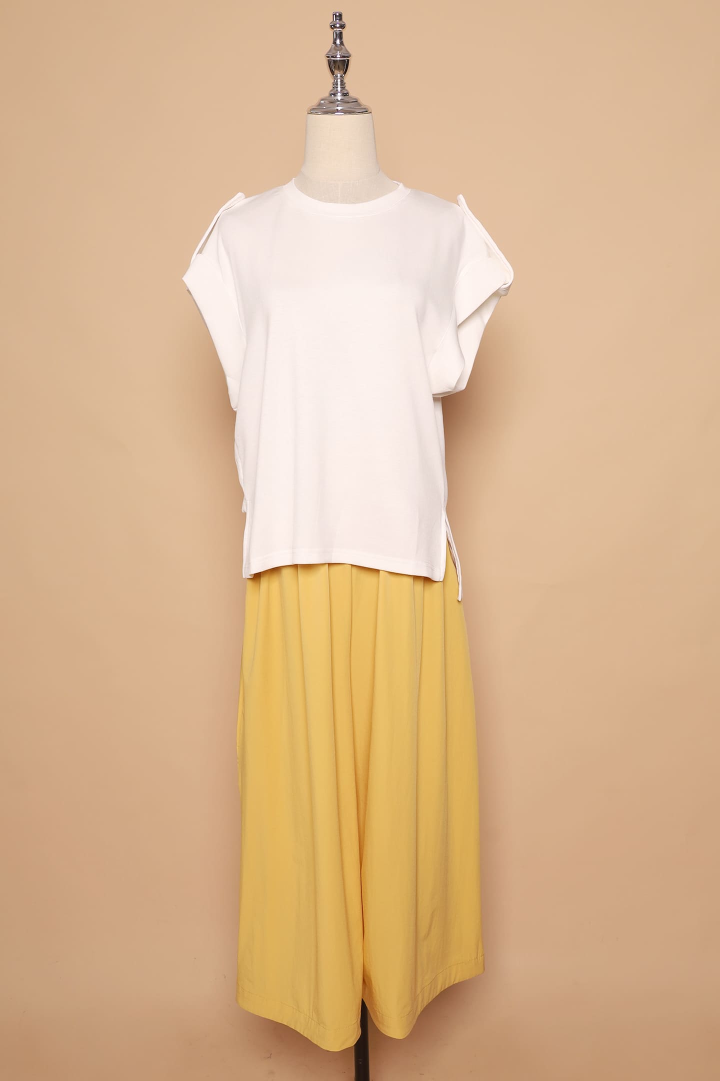 PO - Zoanne Button Shoulder Top in White