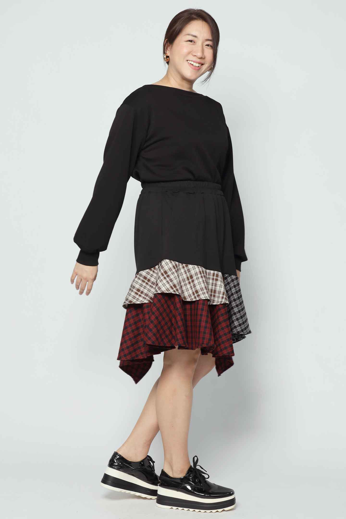 Aira Skirt in Checks