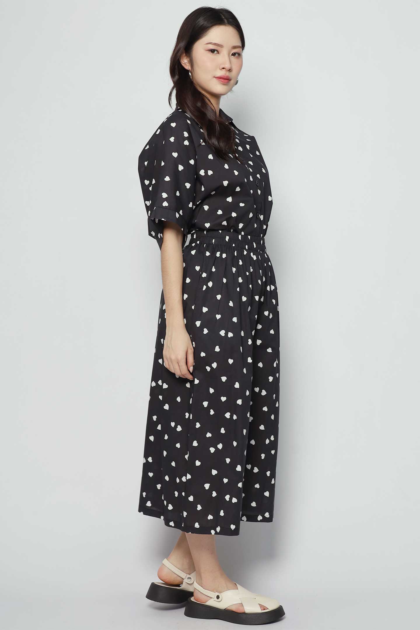 Aishiteru Hearts Printed Pants