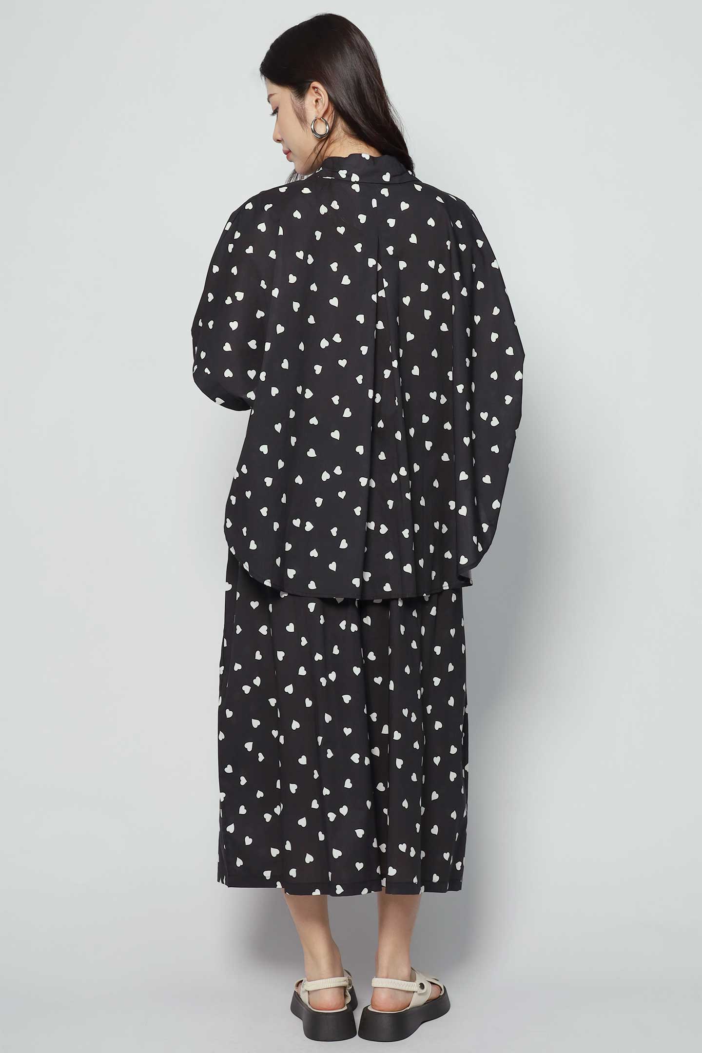 Aishiteru Hearts Printed Shirt