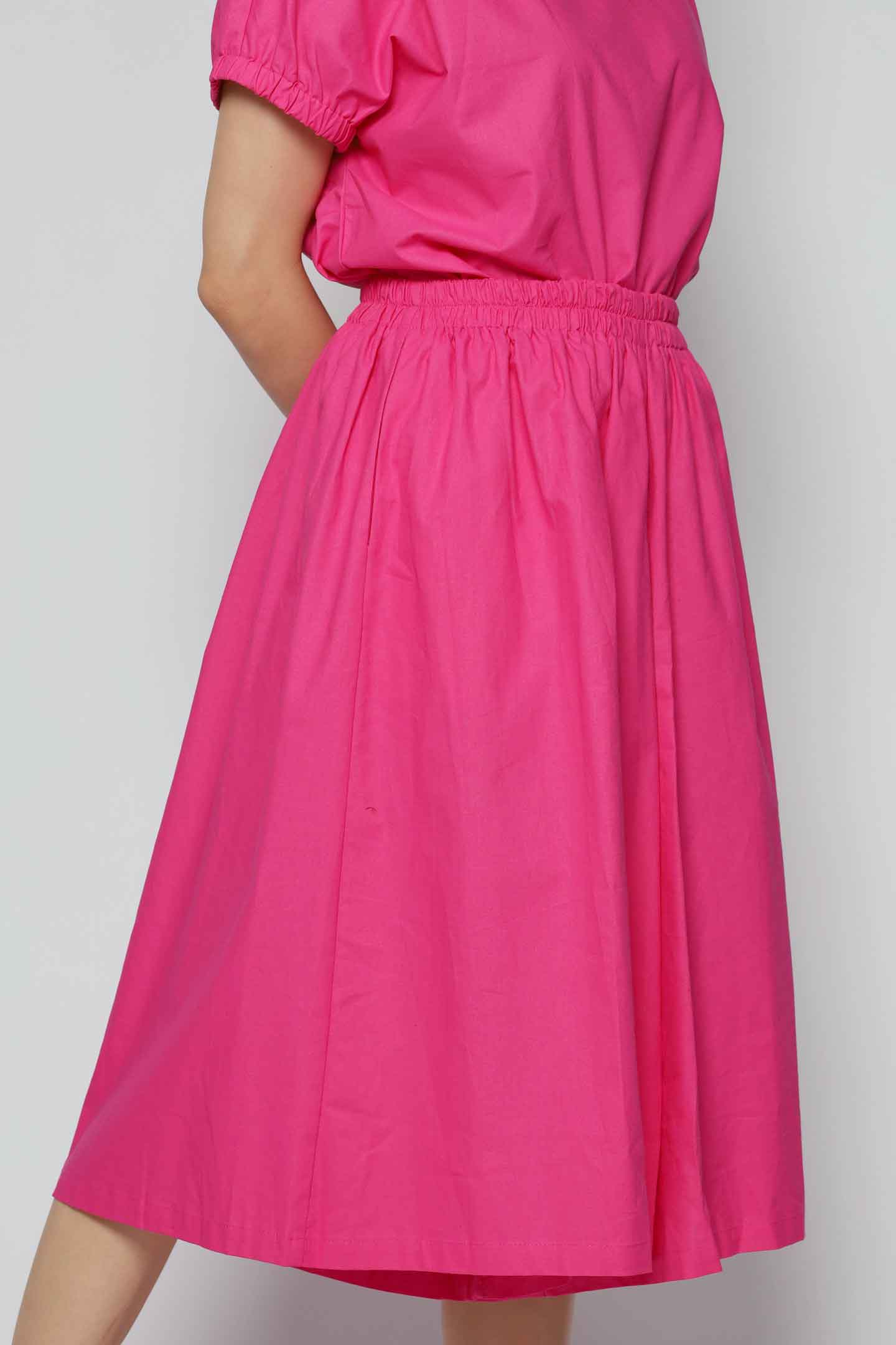 Akemi 2 in 1 Top and Culottes Set in Pink