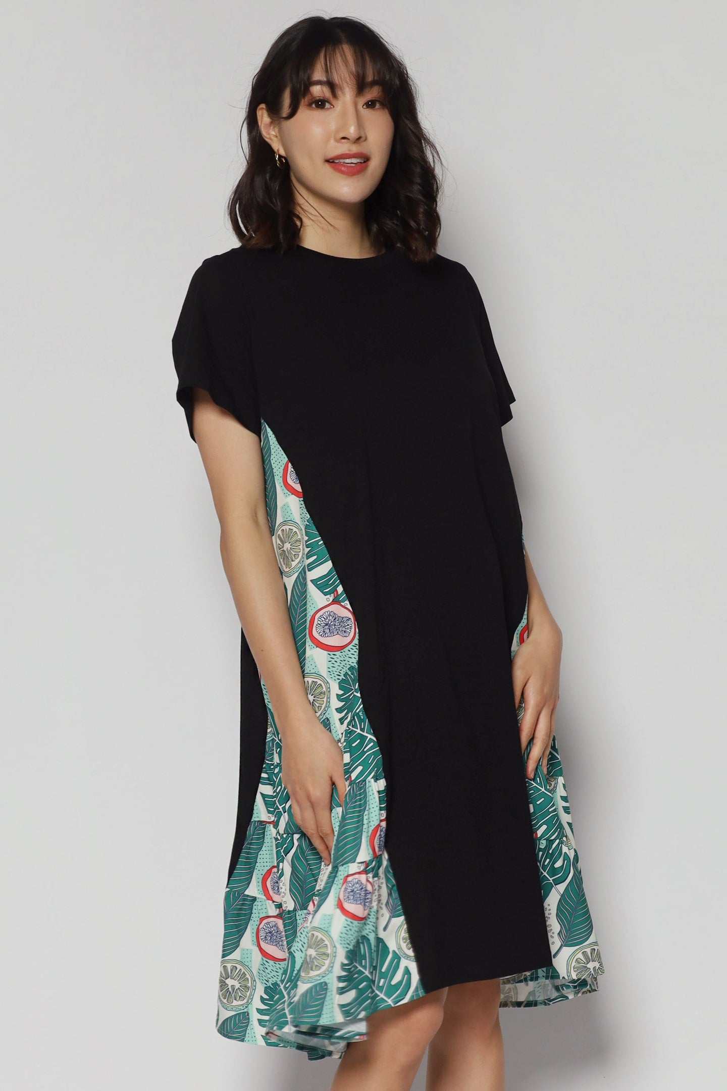 Ava Dress in Aloha Leaves