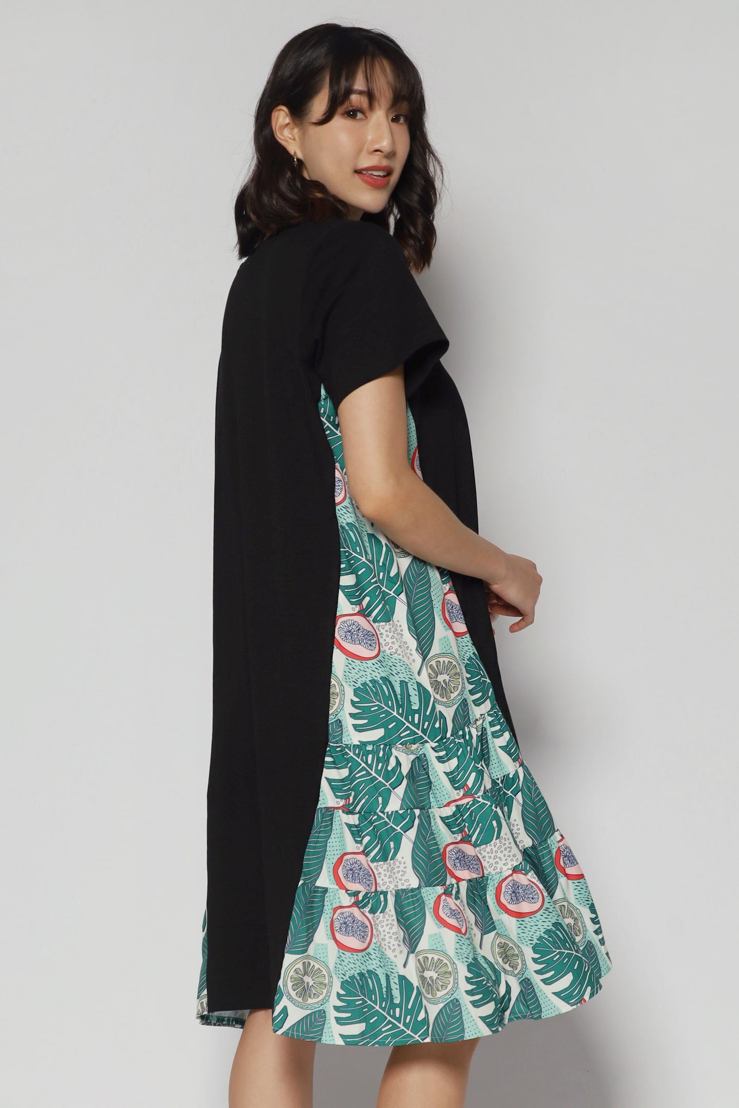 Ava Dress in Aloha Leaves