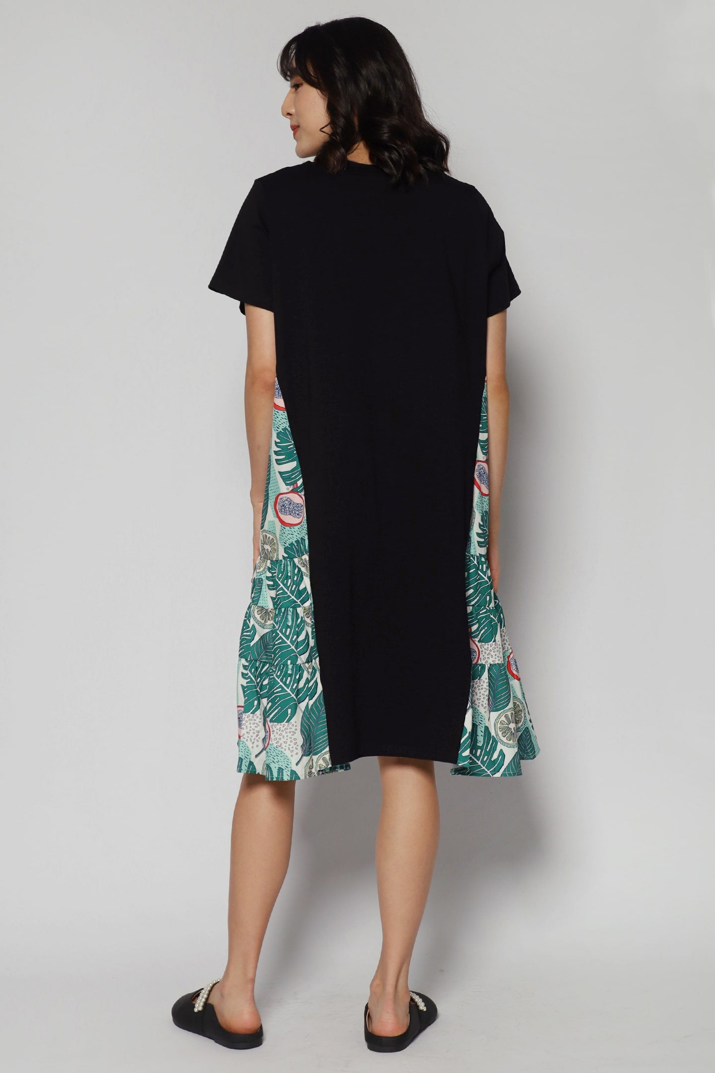 Ava Dress in Aloha Leaves