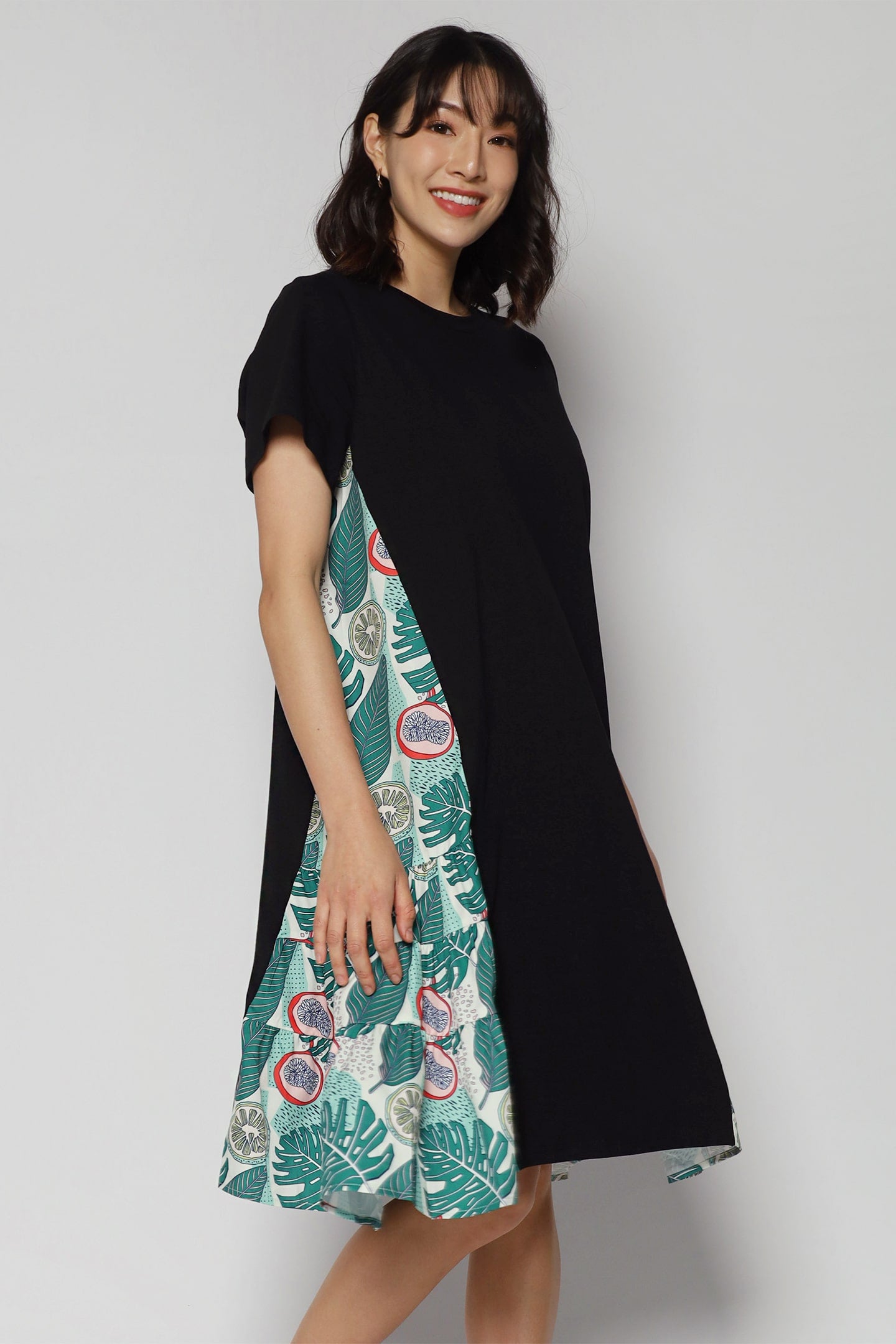 Ava Dress in Aloha Leaves