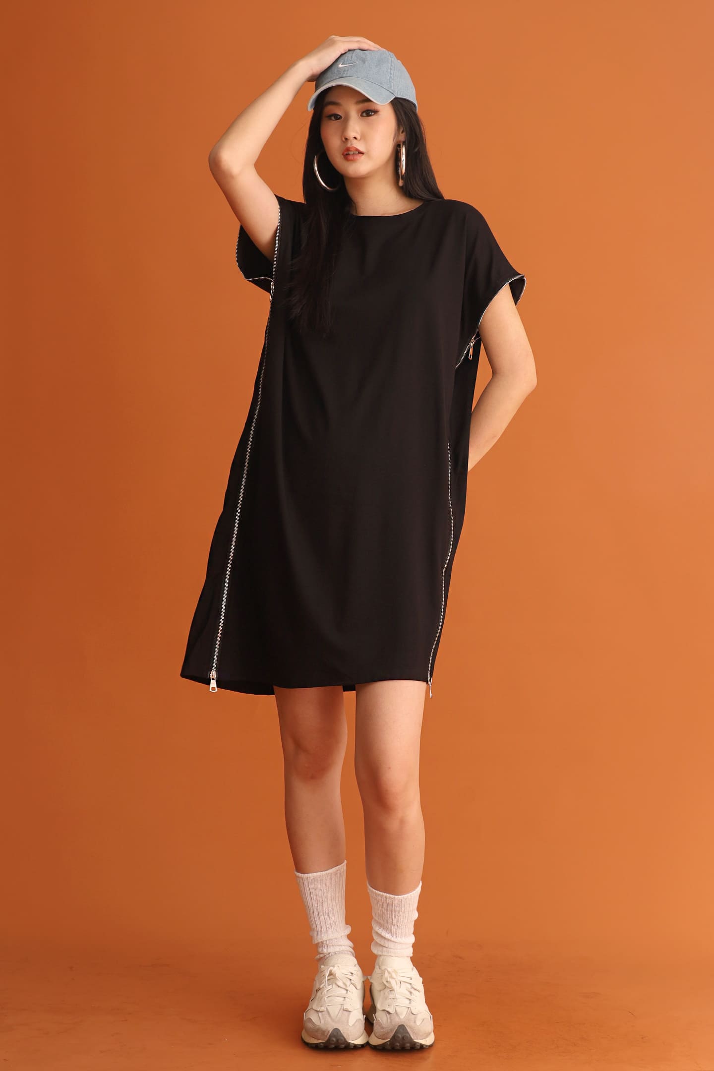 CHOSEN - All Eyes On You Zipper Dress