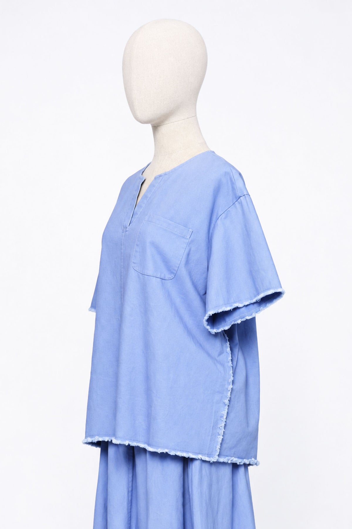 PO - Amari Denim Top in Blue