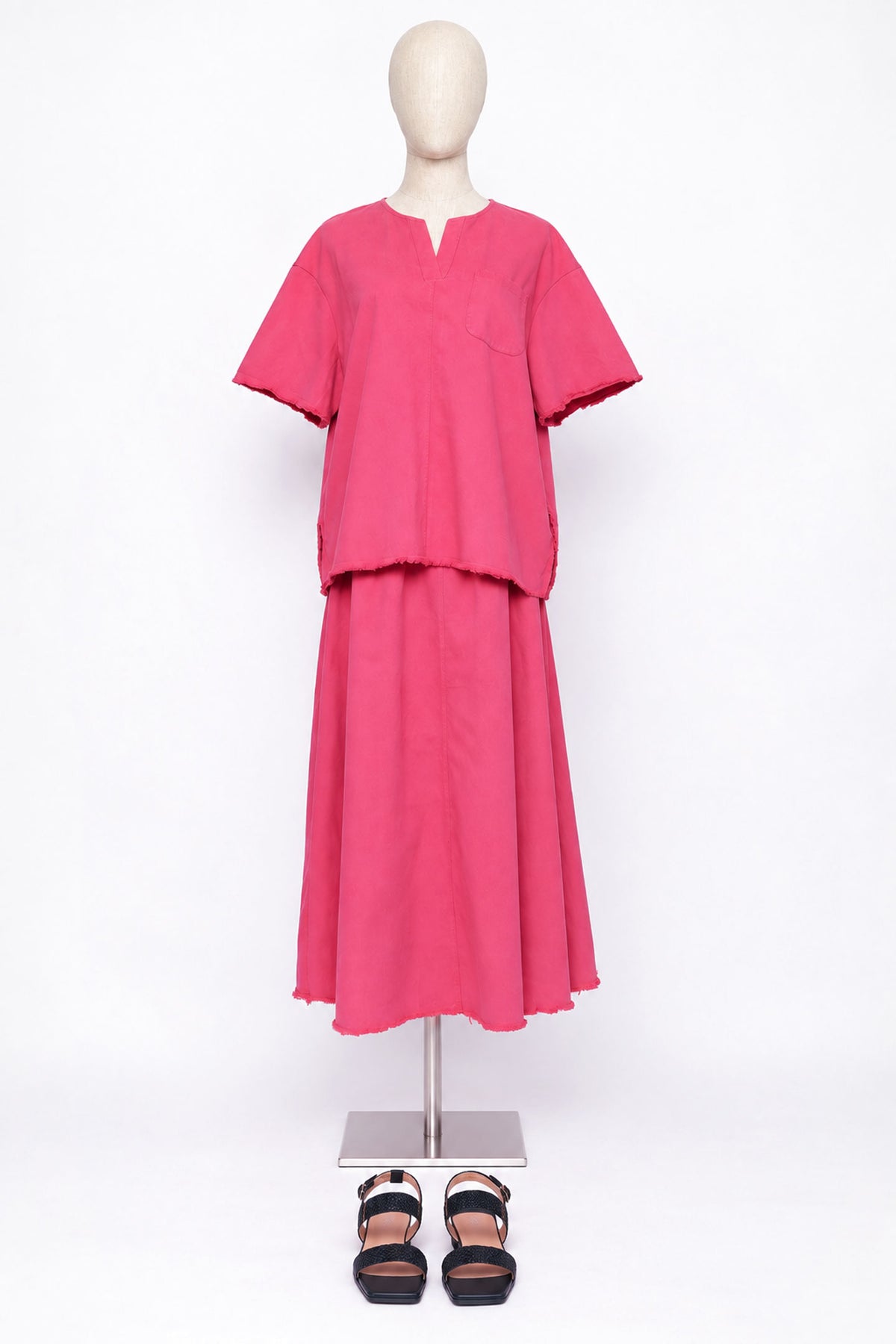 PO - Amari Denim Top in Pink