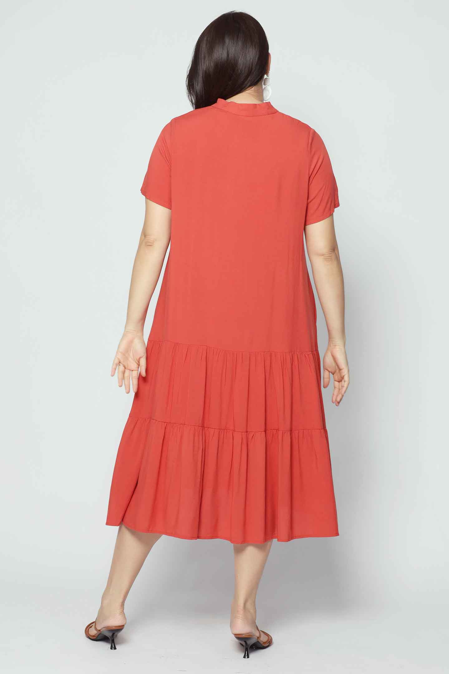 Amarisa Dress in Burnt Orange