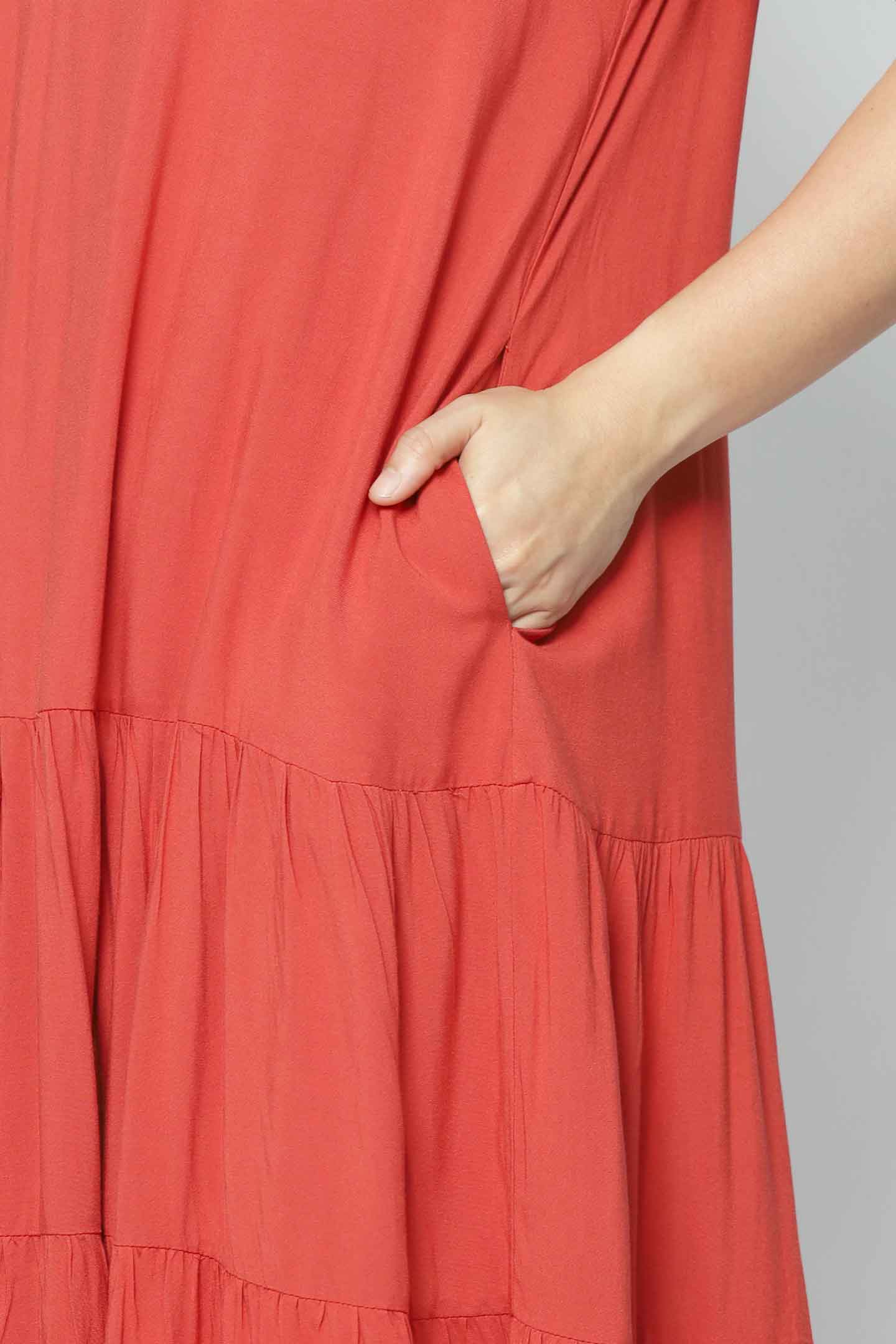 Amarisa Dress in Burnt Orange