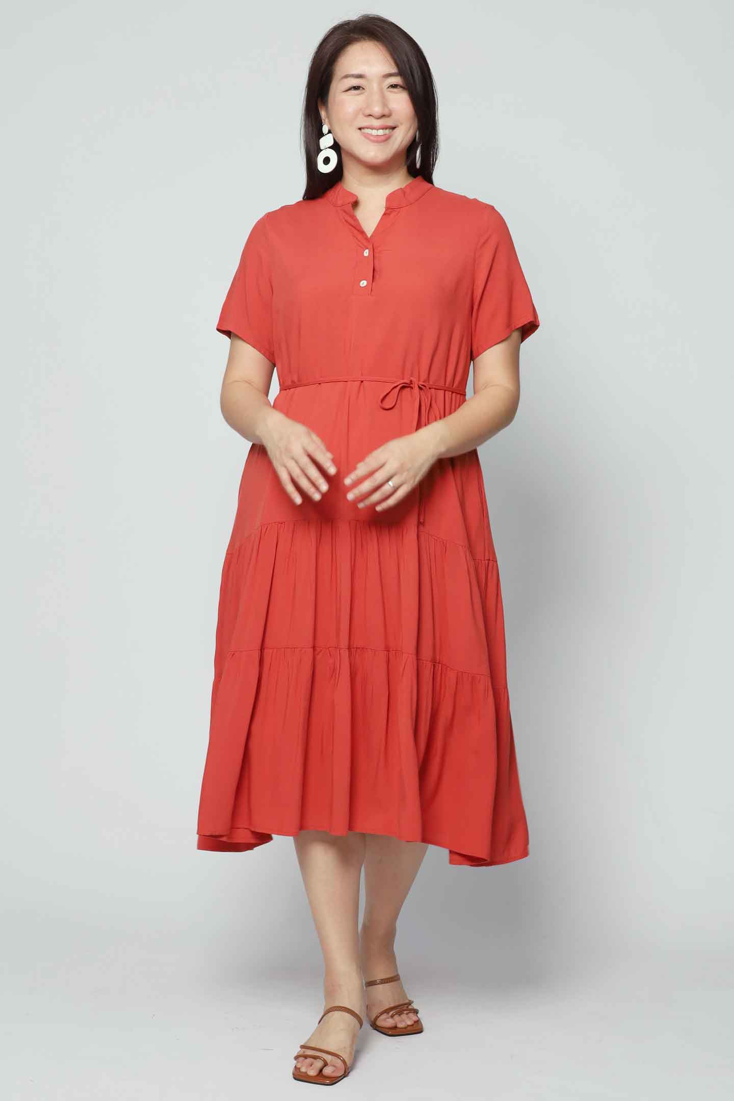 Amarisa Dress in Burnt Orange