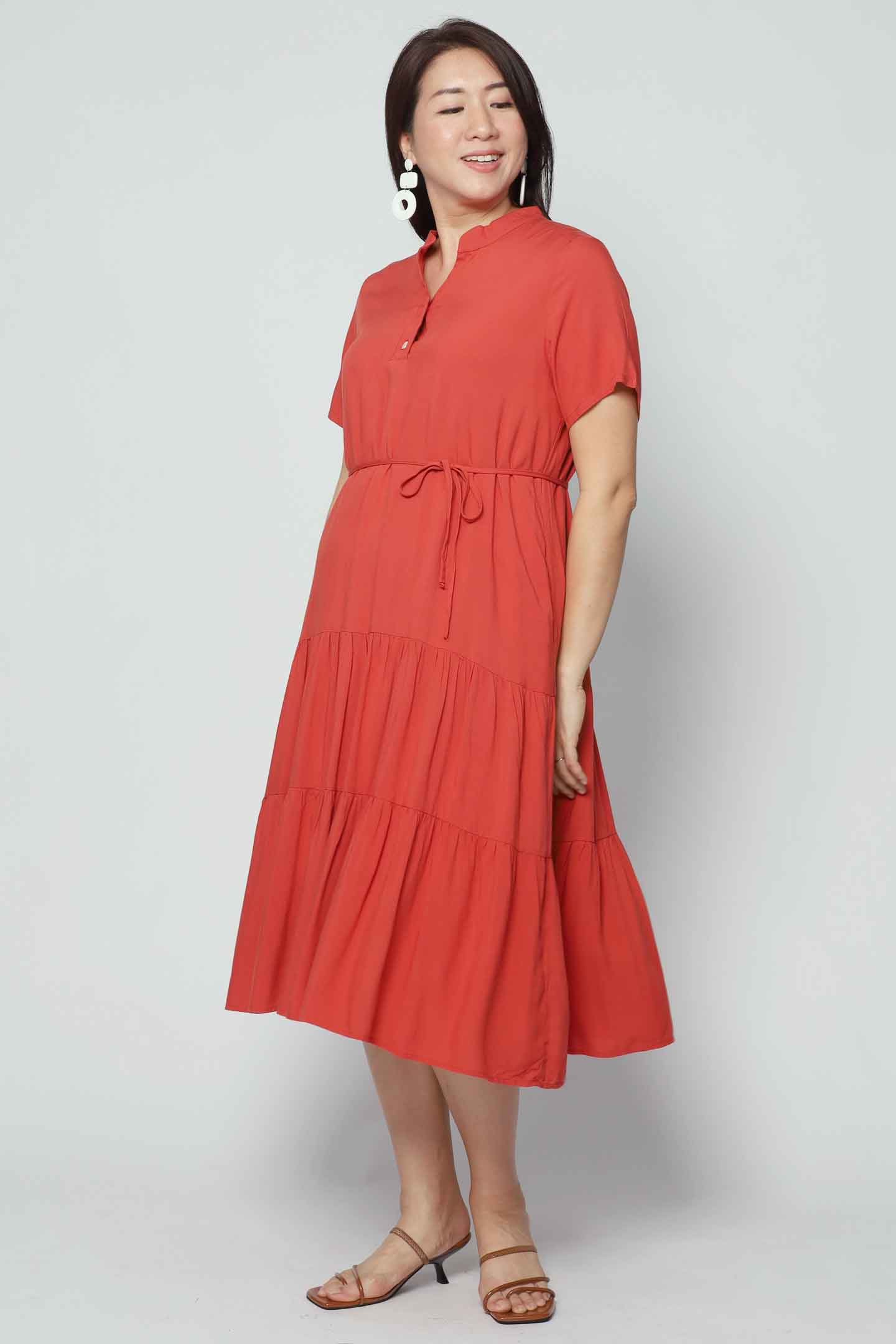 Amarisa Dress in Burnt Orange