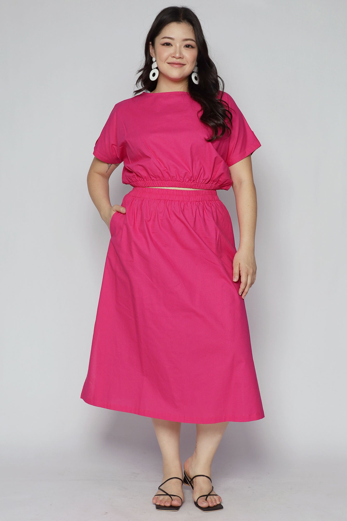 Angel 2 in 1 Skirt Set in Bloom Pink