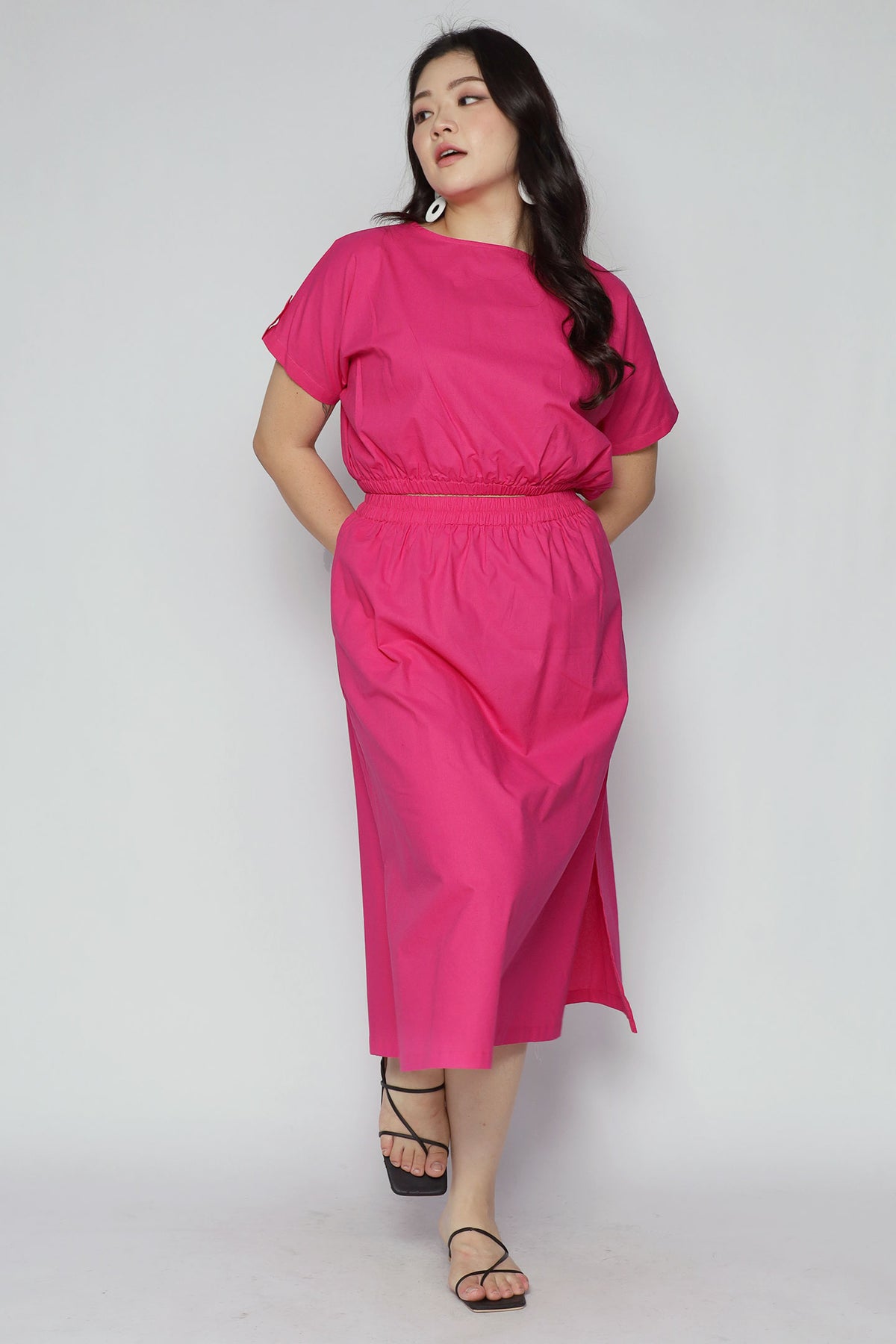 Angel 2 in 1 Skirt Set in Bloom Pink