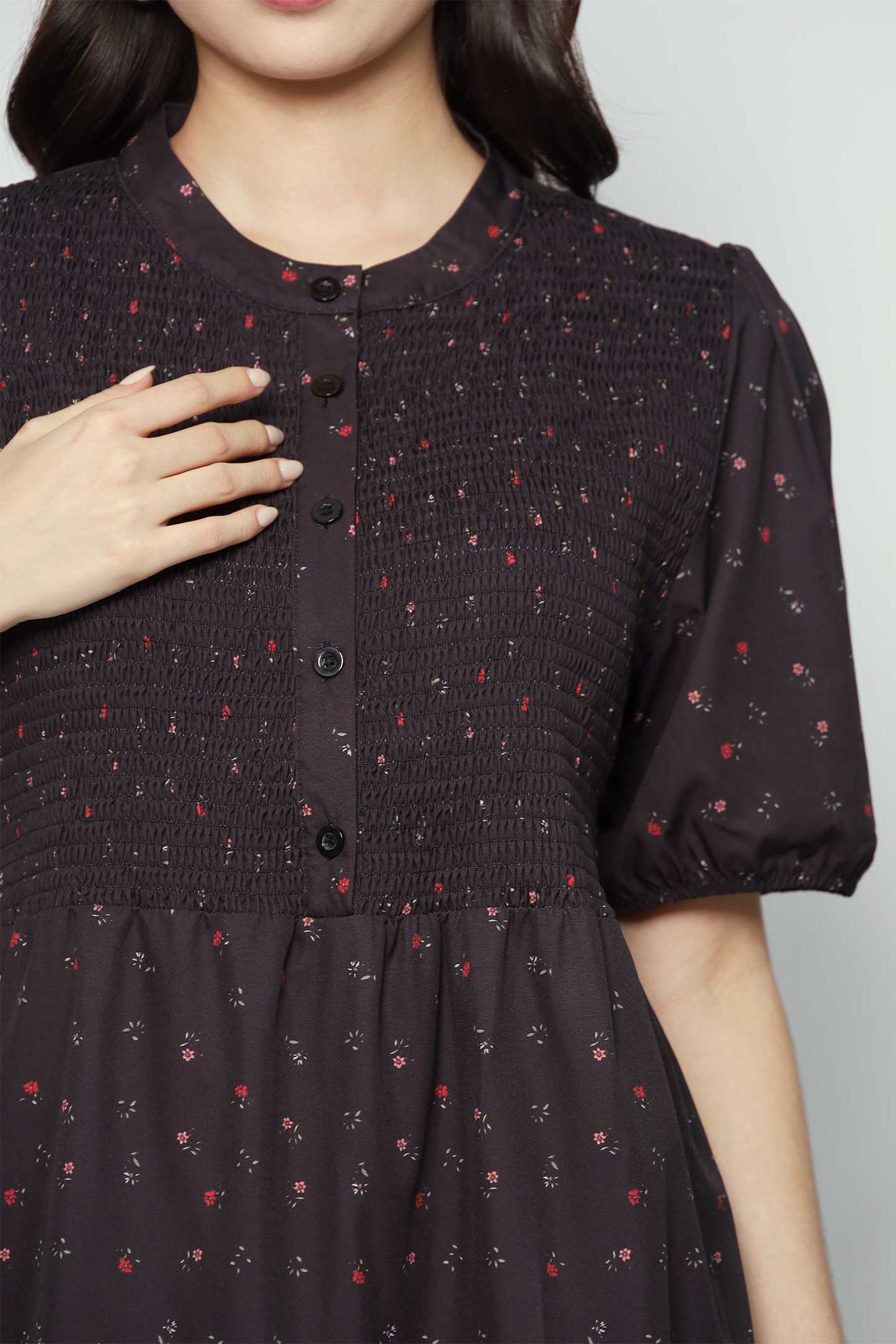 Ariel Dress in Baby Thistle