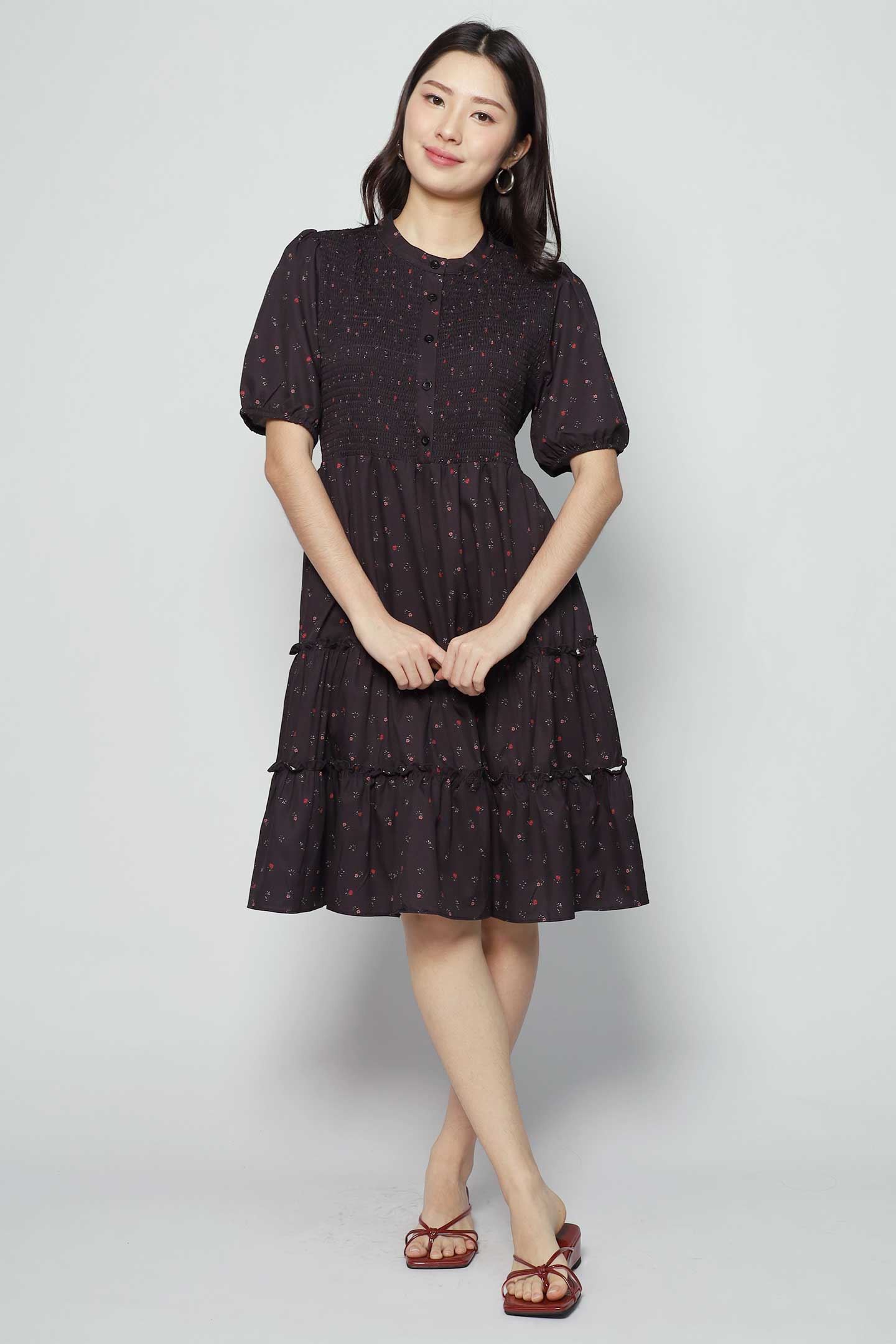 Ariel Dress in Baby Thistle