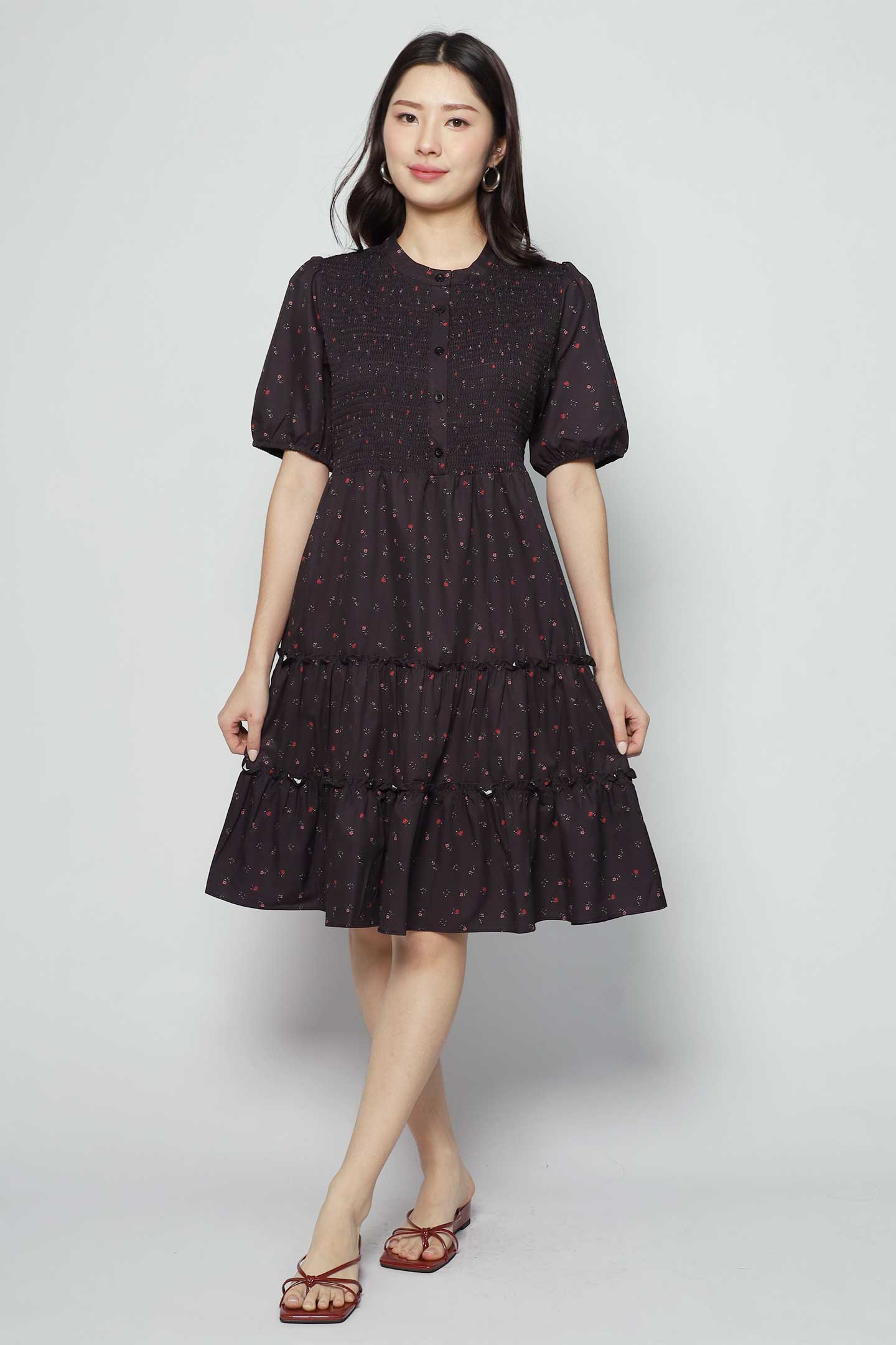 Ariel Dress in Baby Thistle