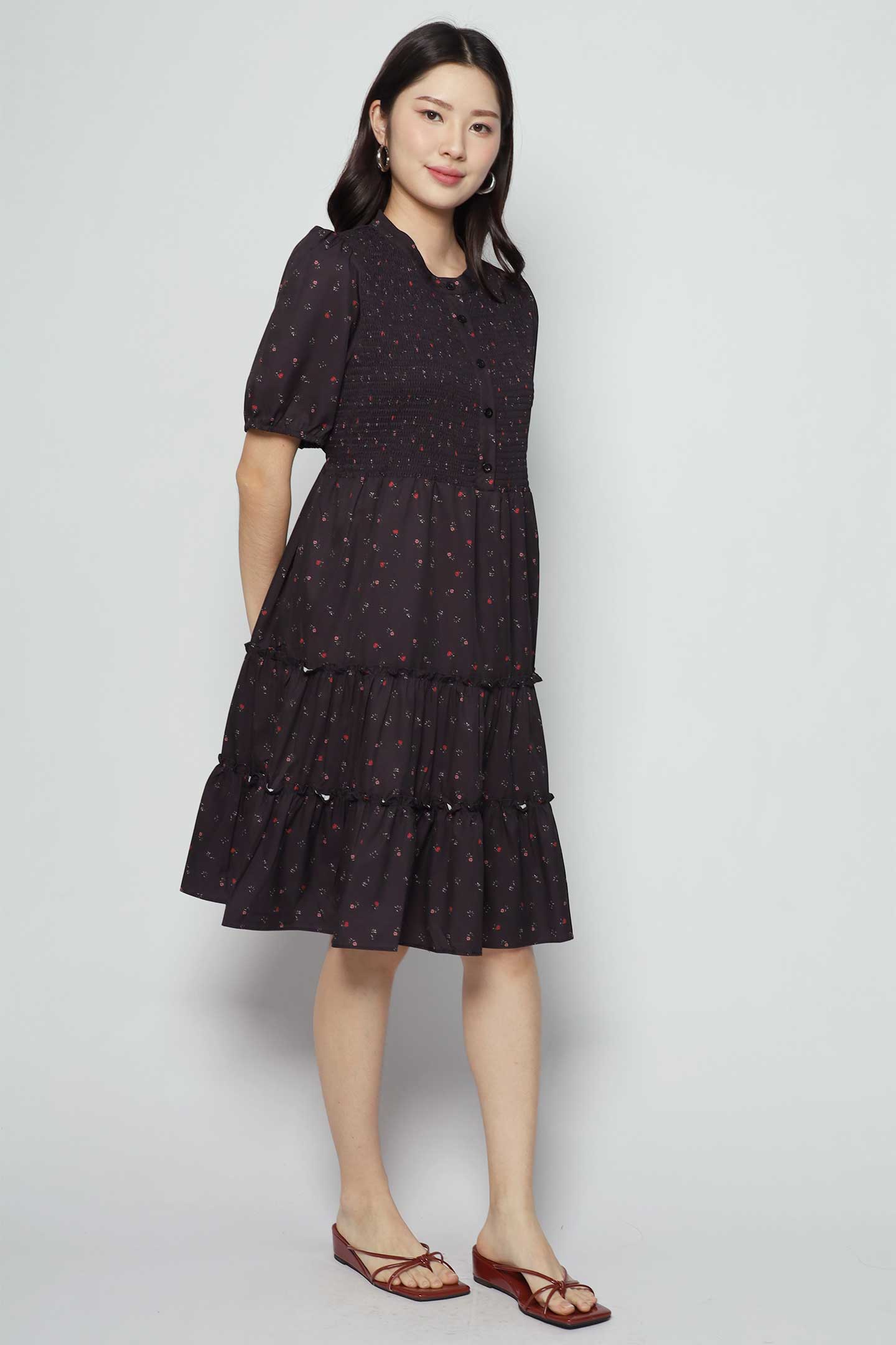Ariel Dress in Baby Thistle