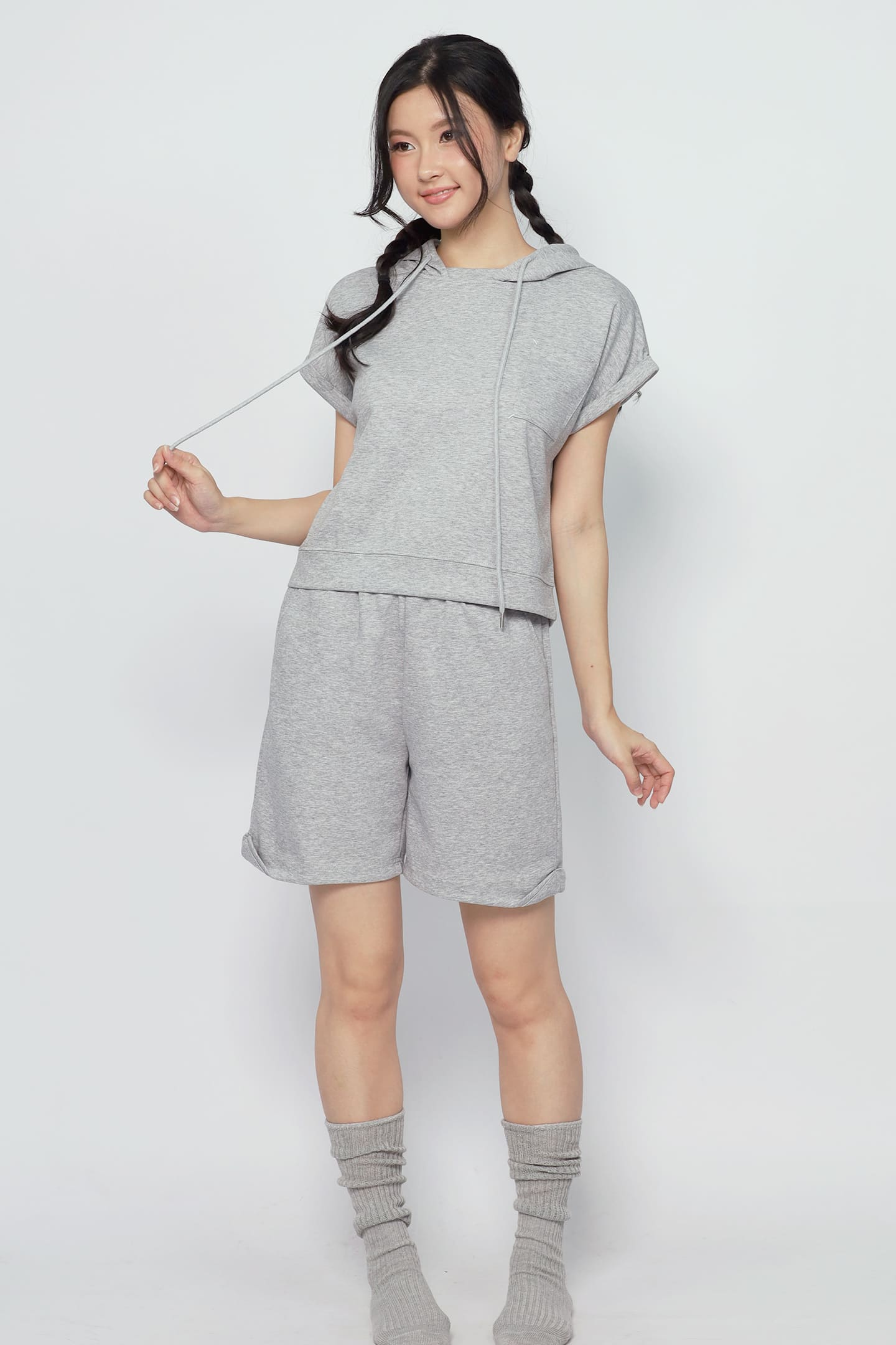 JOY - Arlo 2 in 1 Hoodie Top and Shorts Set