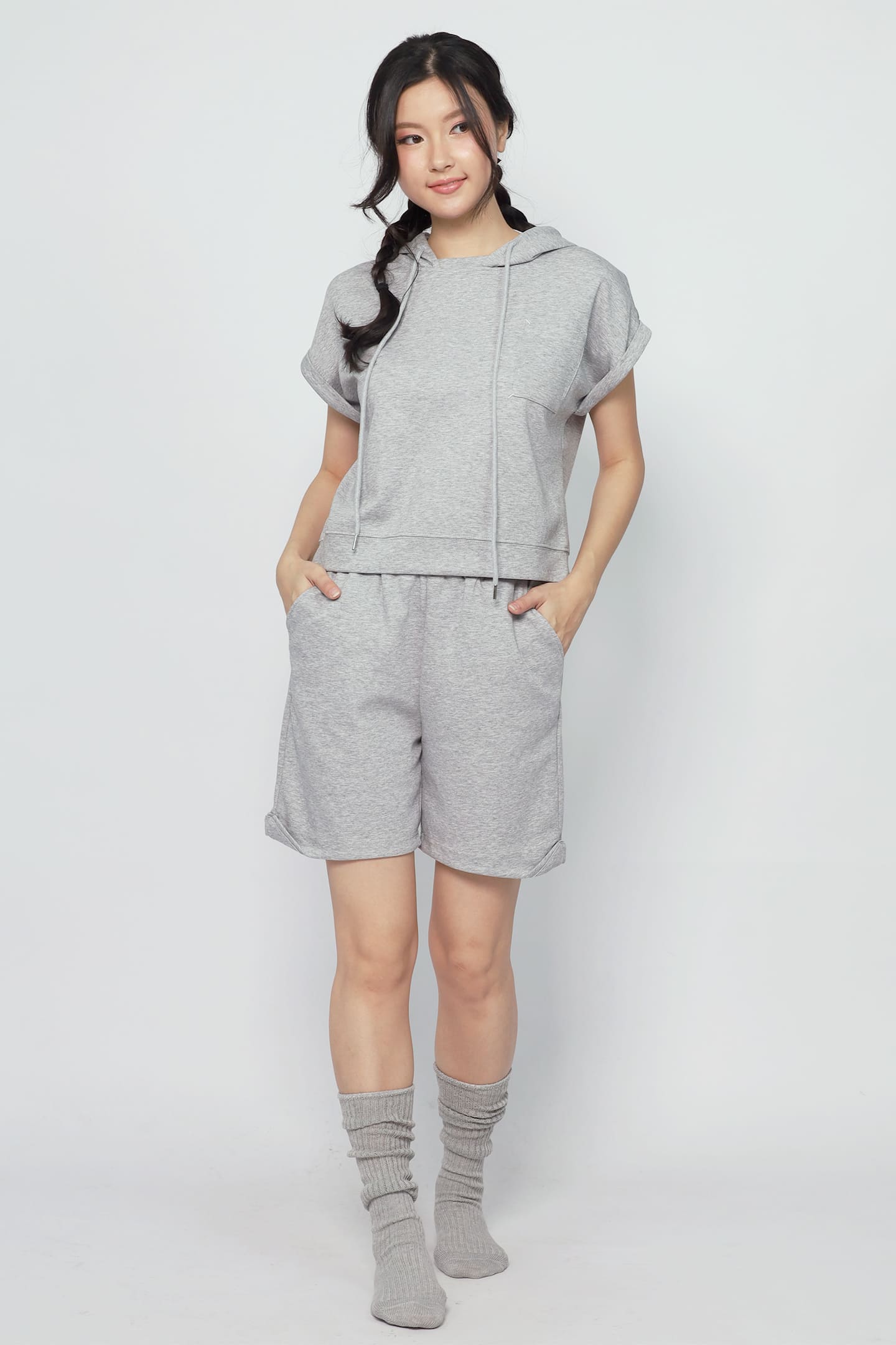 JOY - Arlo 2 in 1 Hoodie Top and Shorts Set
