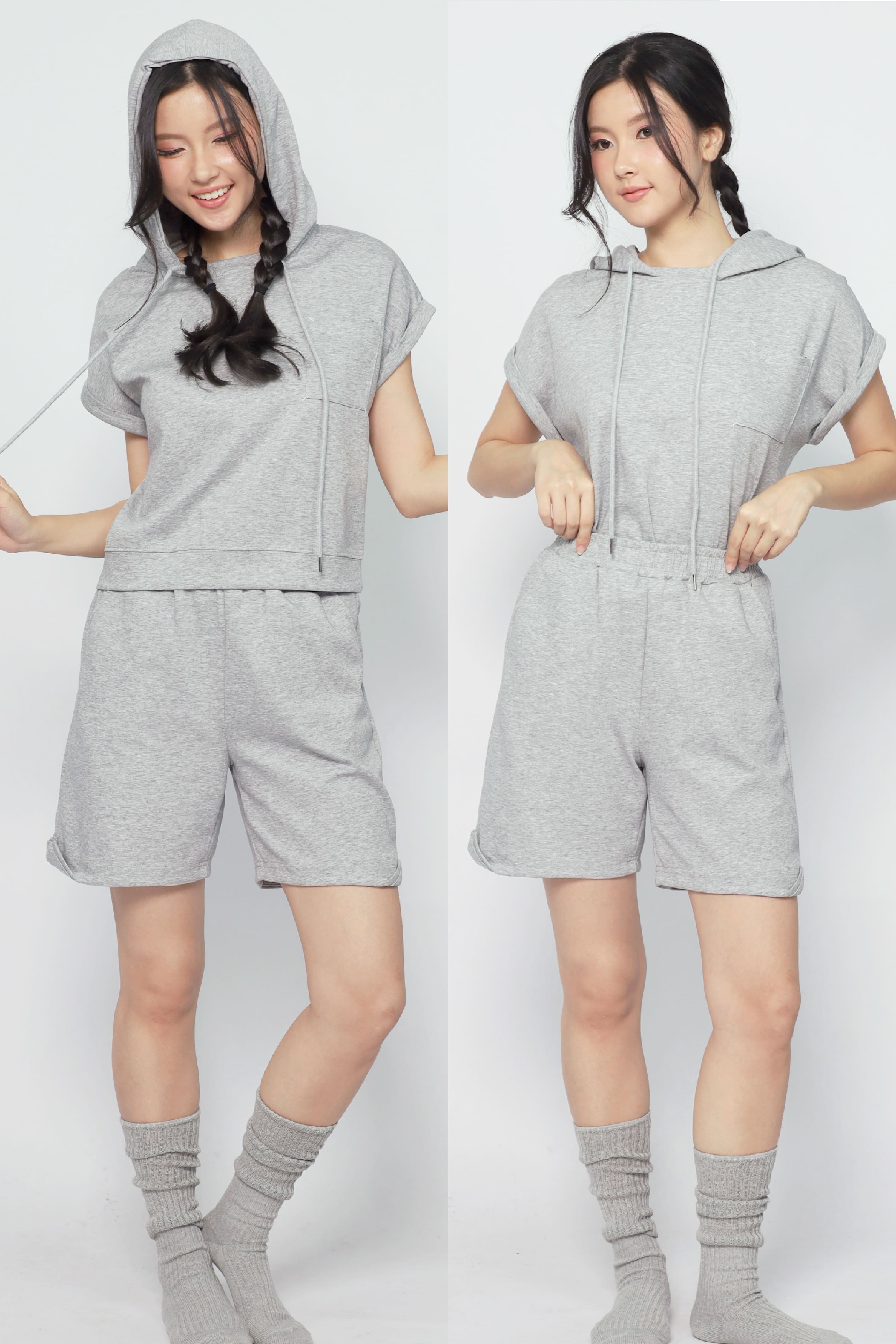 JOY - Arlo 2 in 1 Hoodie Top and Shorts Set