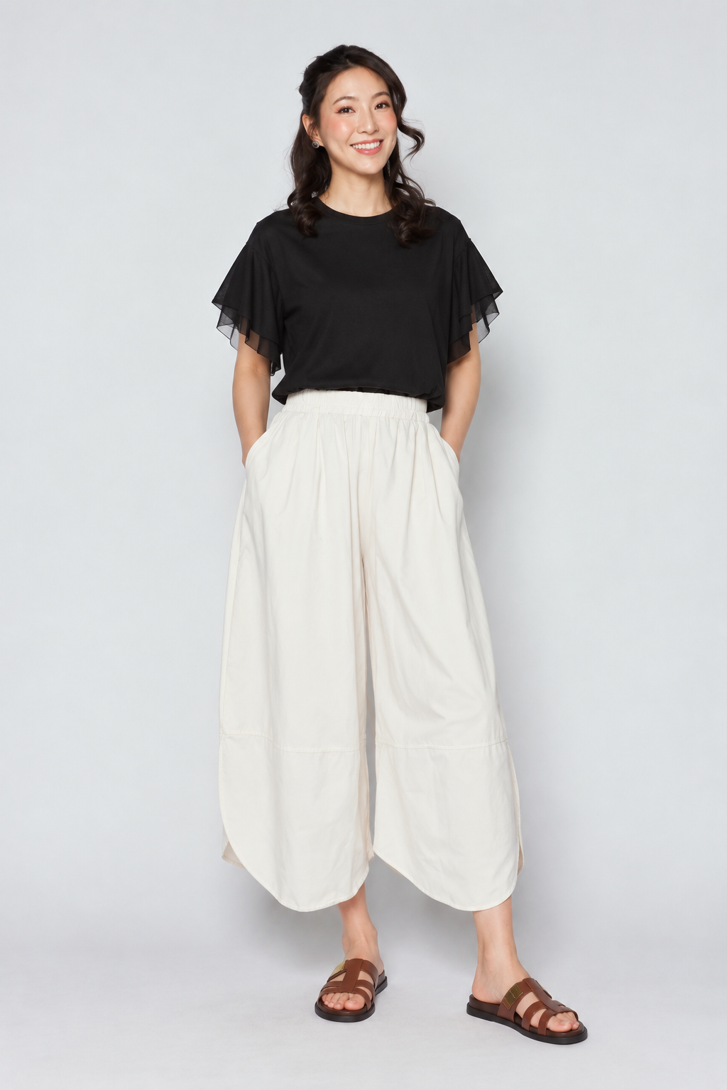 Ash Pants in Cream