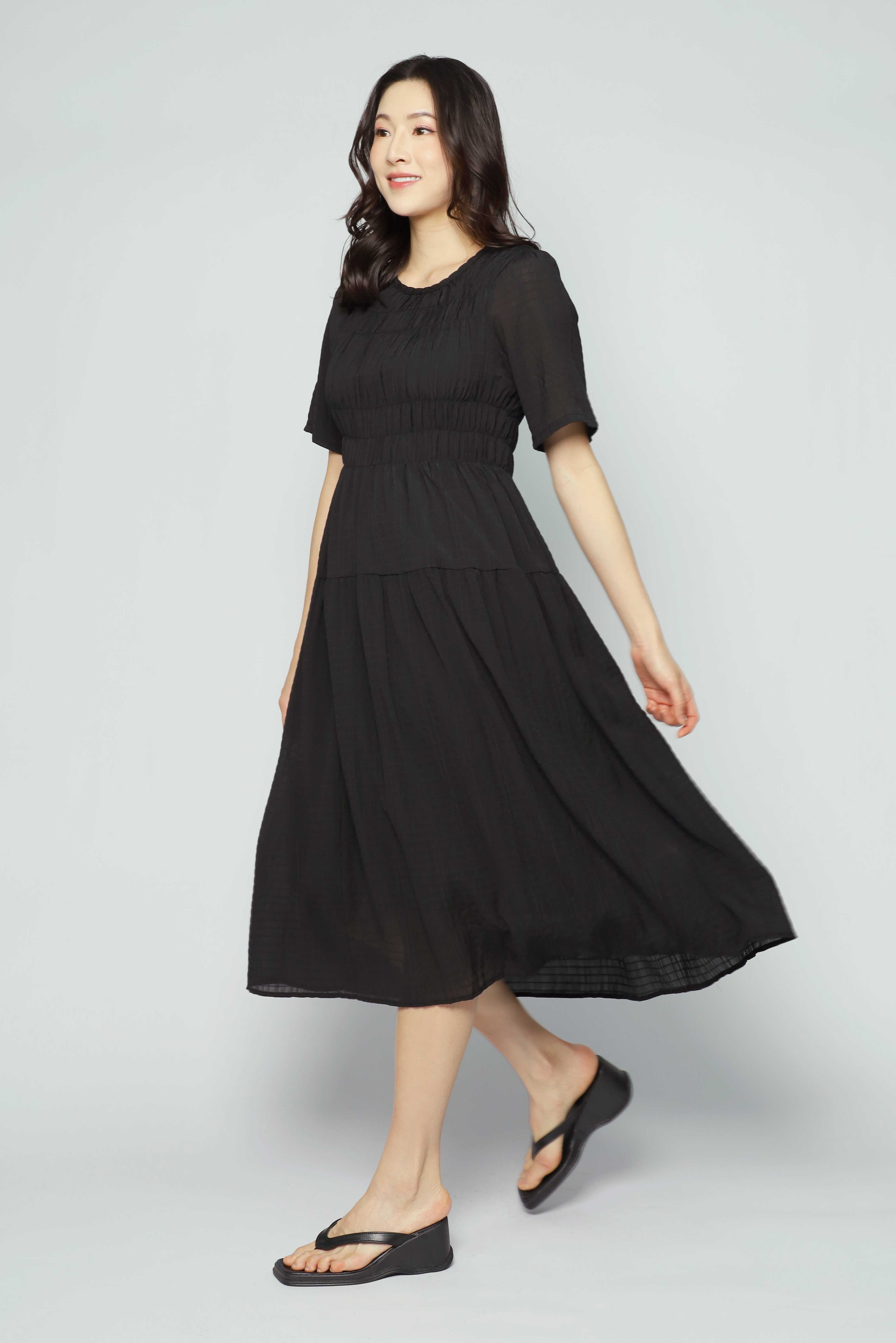 Backorders Astha Dress in Black