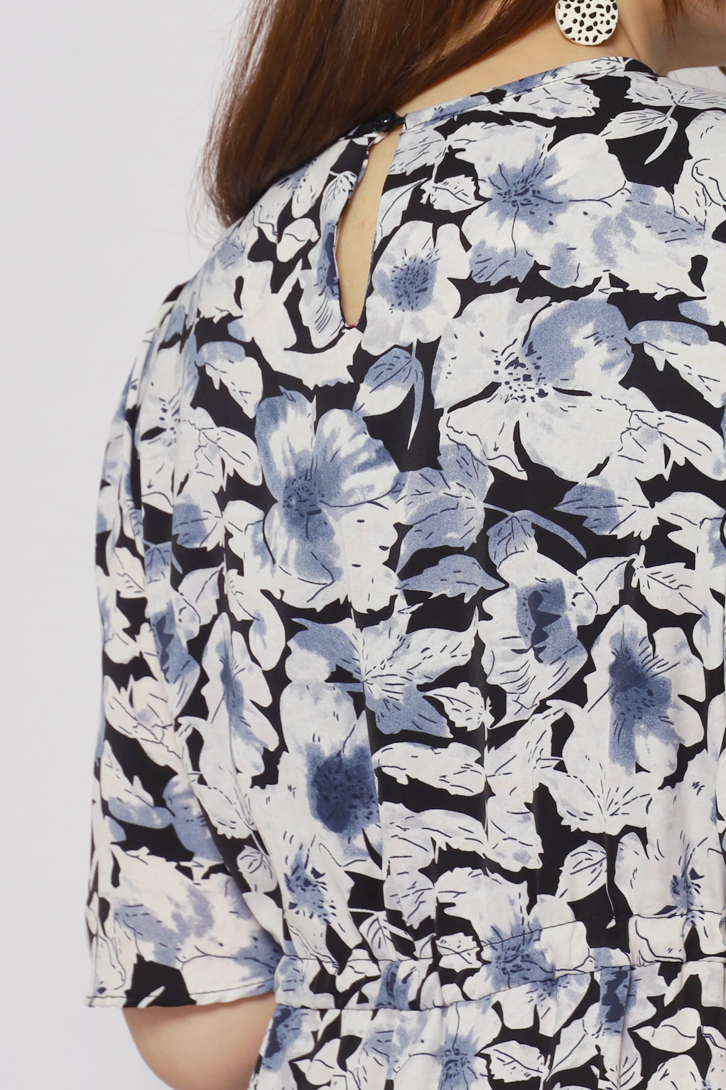 Astha Dress in Blue Floral