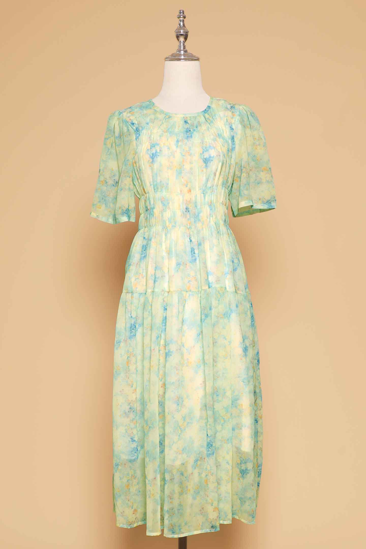 PO - Astha Dress in Green Bloom Affair