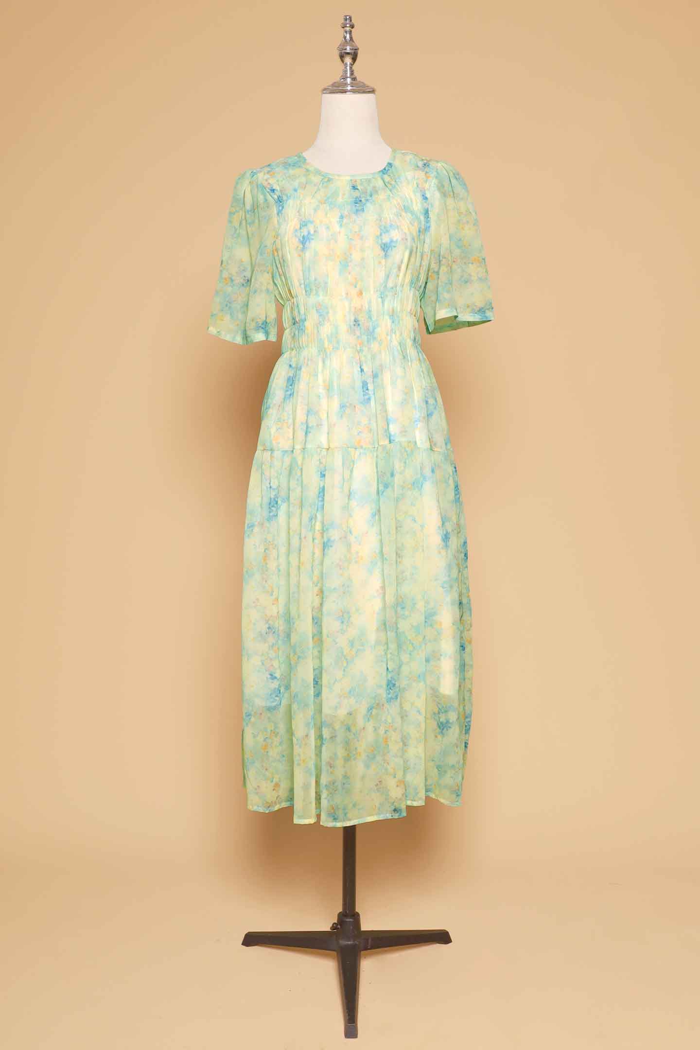 PO - Astha Dress in Green Bloom Affair