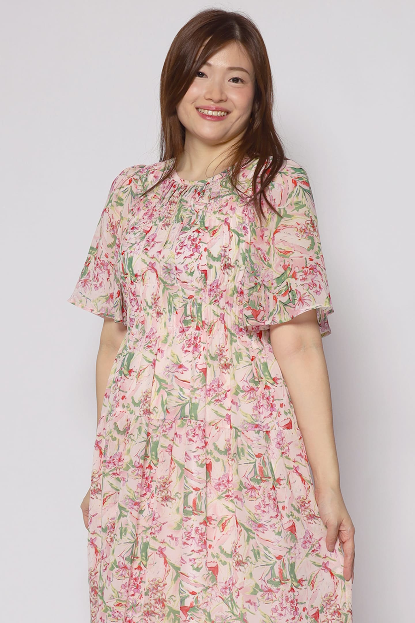 Astha Dress in Pink Dreams