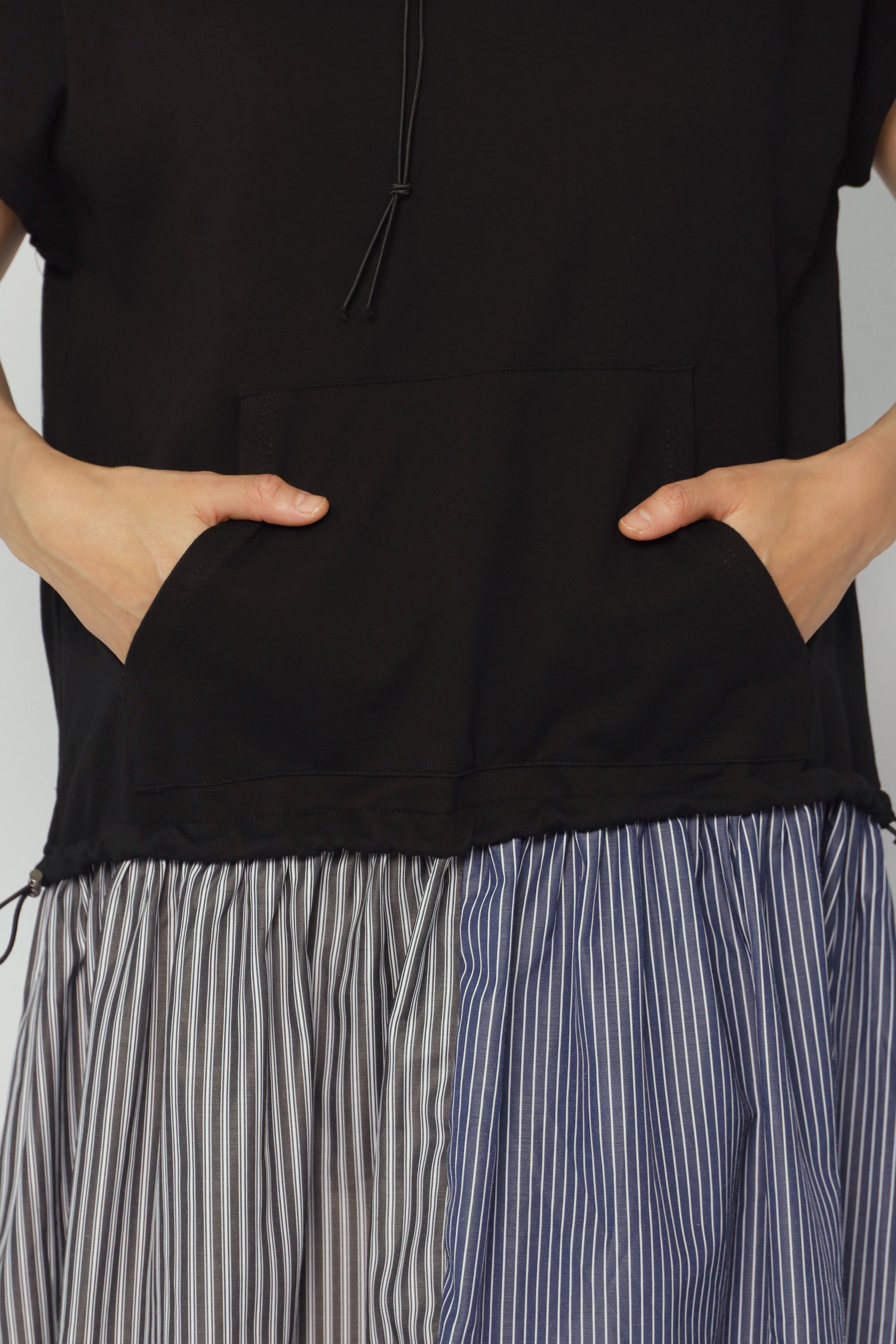 Athena Stripes Hoodie Dress