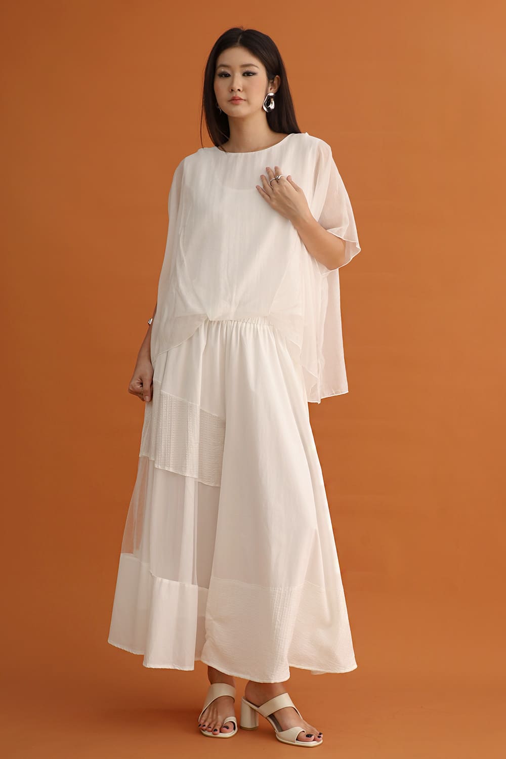 CHOSEN - Atlas Mesh Top in White