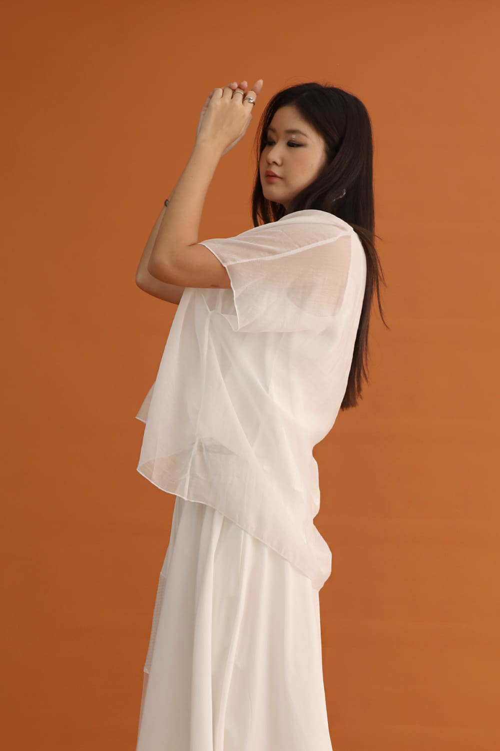 CHOSEN - Atlas Mesh Top in White
