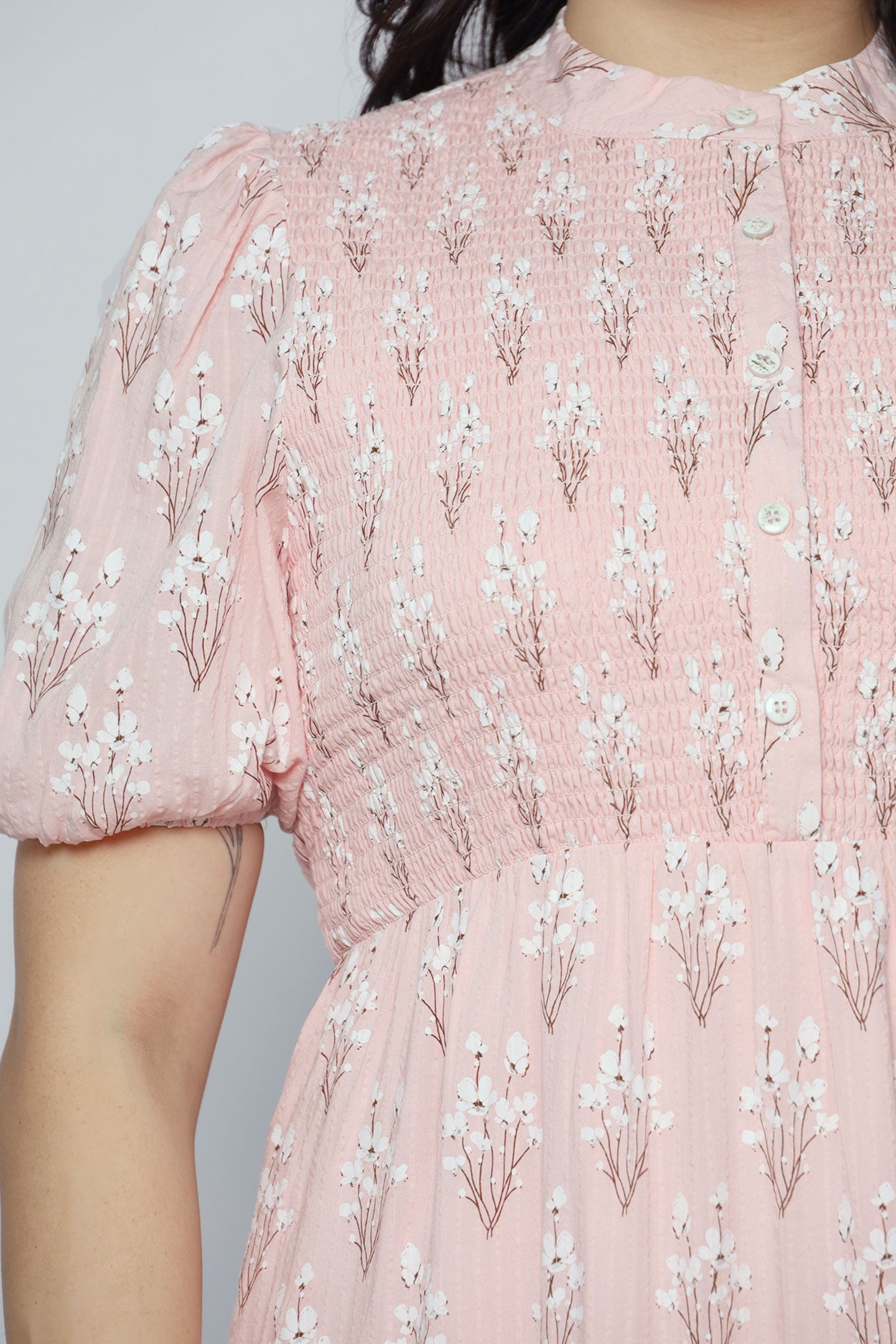 Aurora Dress in Blush Blossom