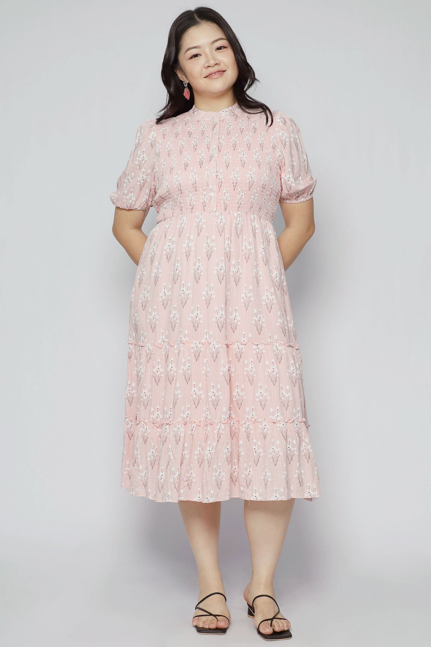 Aurora Dress in Blush Blossom
