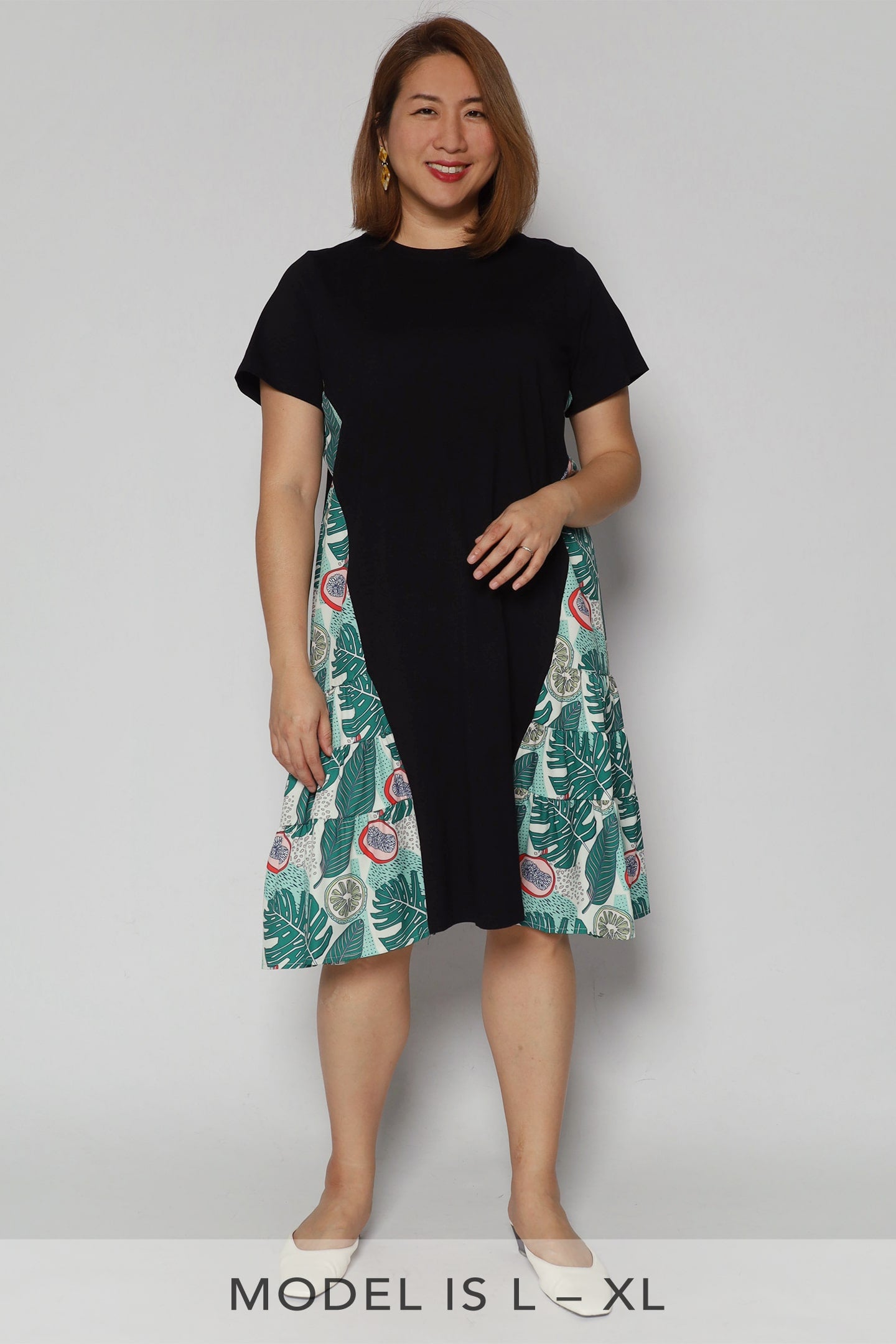 Ava Dress in Aloha Leaves