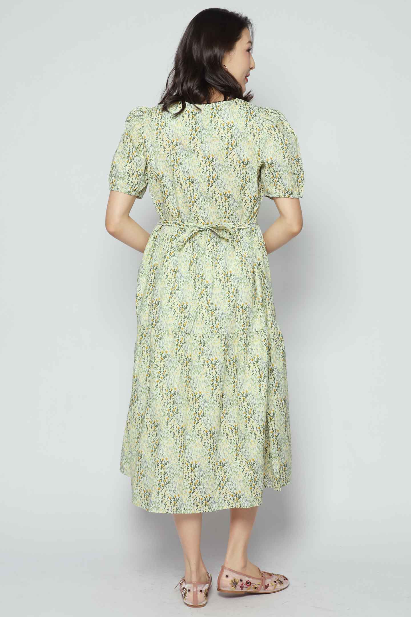 Avril Dress in Lemon Field