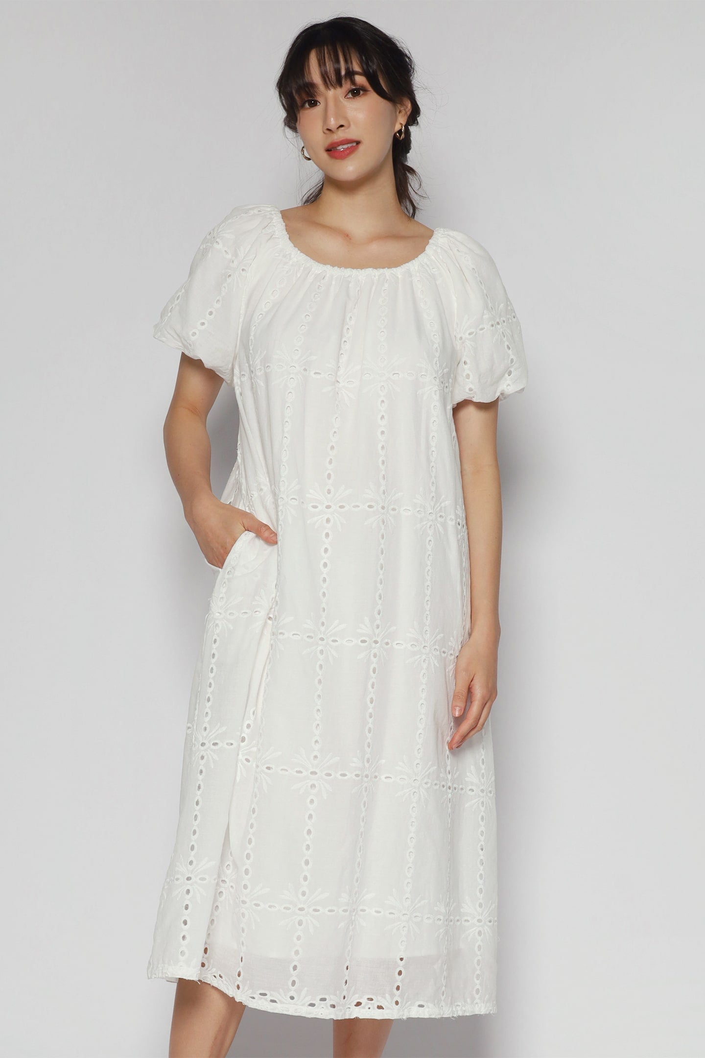 Anakin Dress in White Crochet