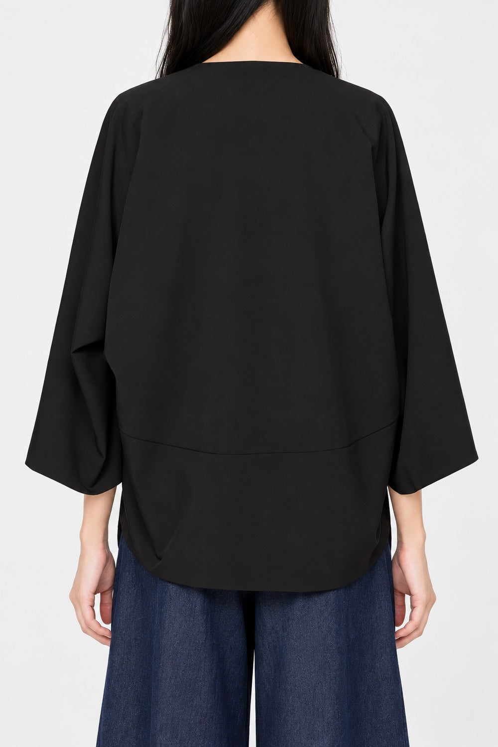 Sri Wrap Jacket in Blue Black